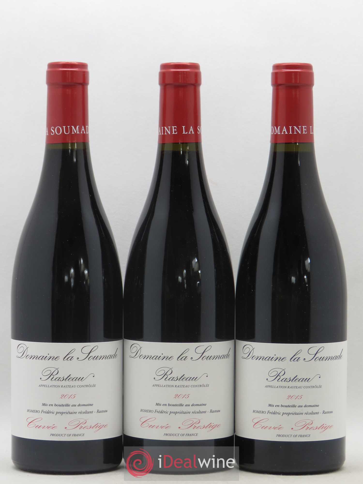 Rasteau Cuvée Prestige La Soumade (Domaine) 2015 - Lot de 3 bouteilles - 0