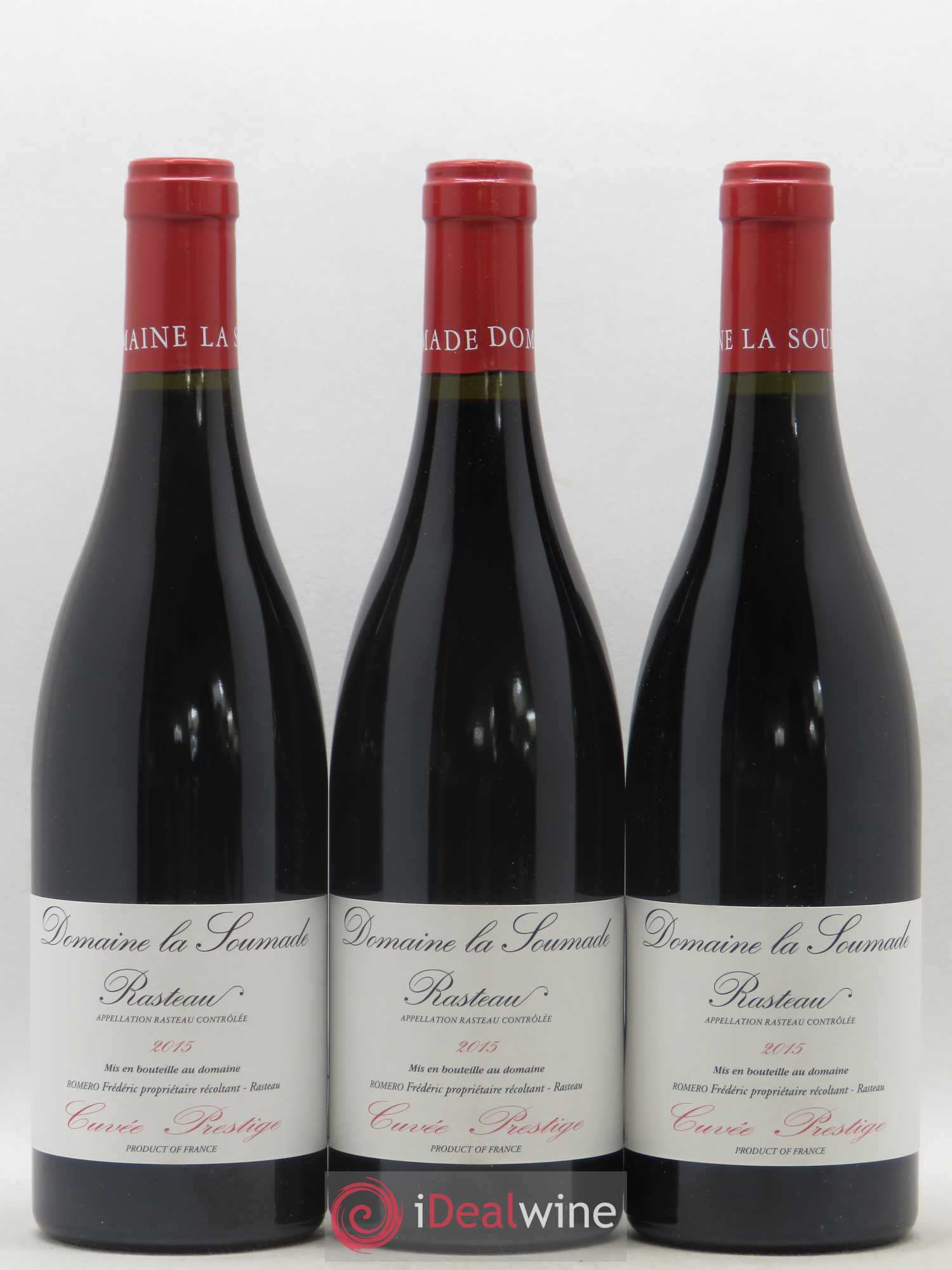 Rasteau Cuvée Prestige La Soumade (Domaine) 2015 - Lot de 3 bouteilles - 0