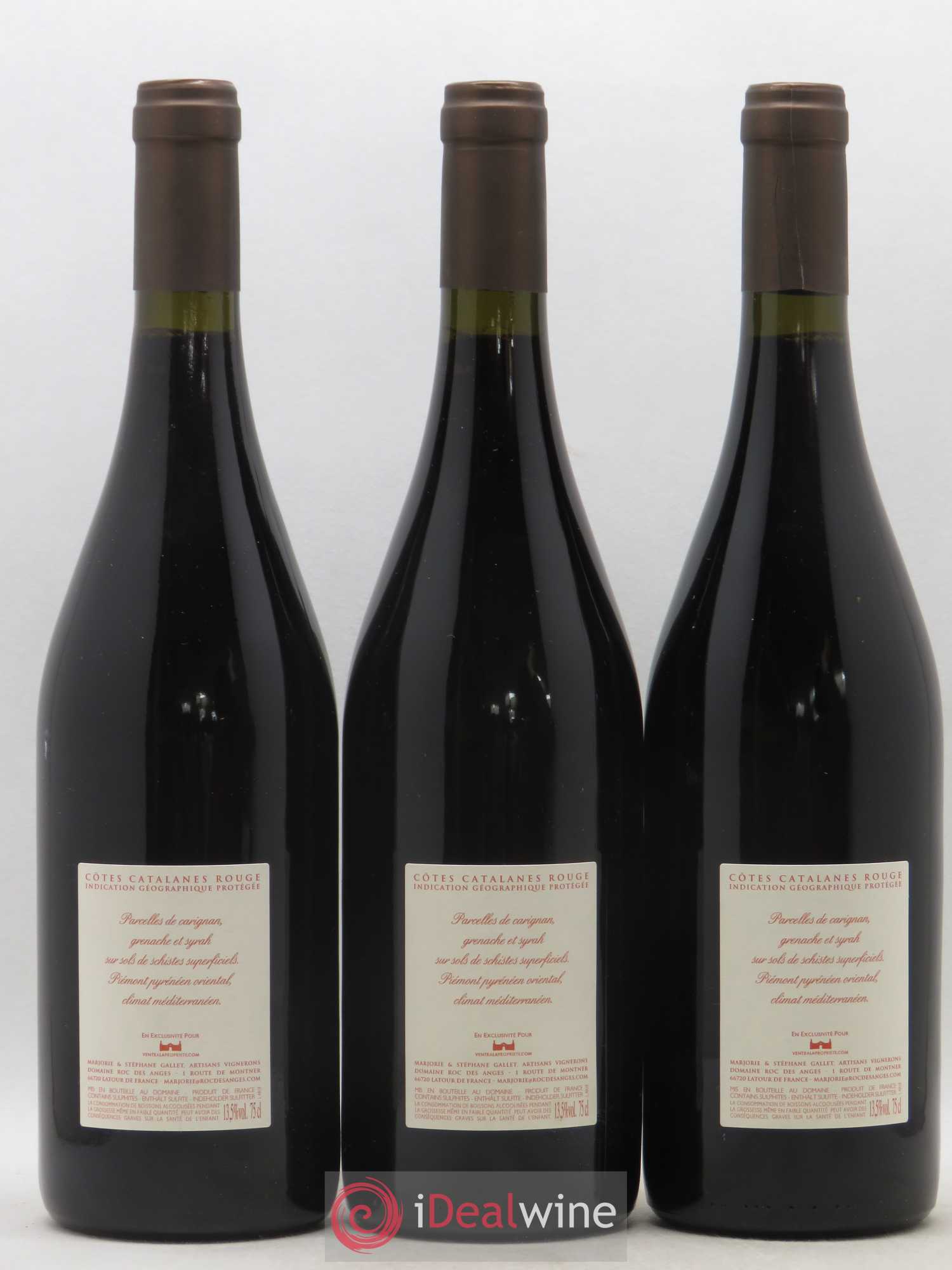 Côtes Catalanes Roc des Anges Aiglon rouge Marjorie et Stéphane Gallet 2018 - Lot de 3 bouteilles - 1