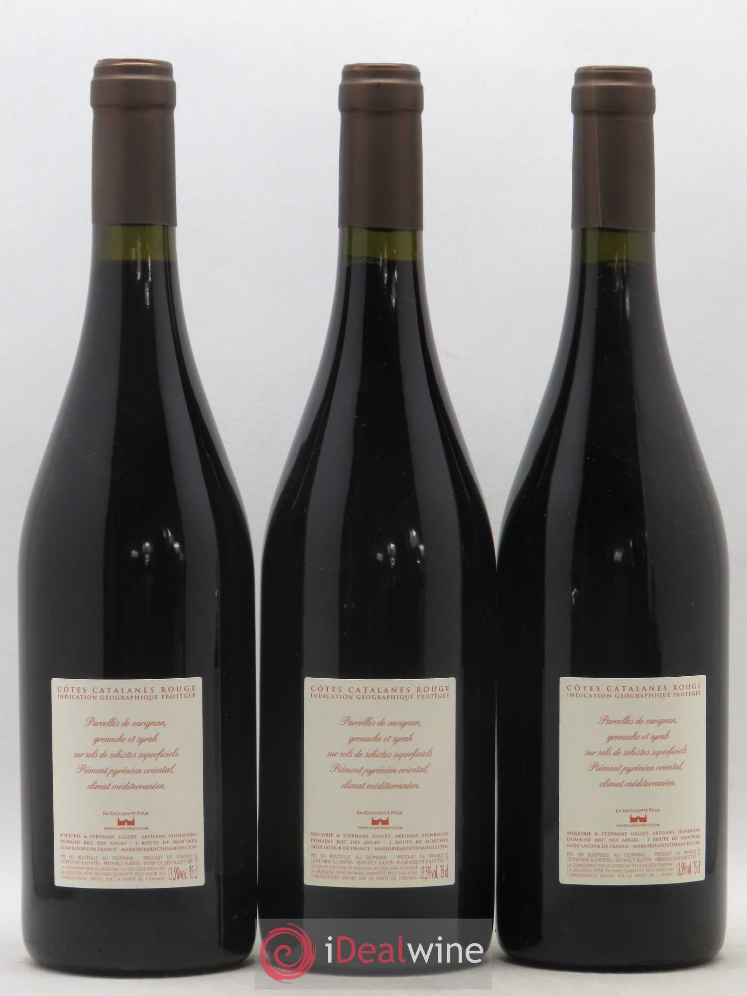 Côtes Catalanes Roc des Anges Aiglon rouge Marjorie et Stéphane Gallet 2018 - Lot de 3 bouteilles - 1