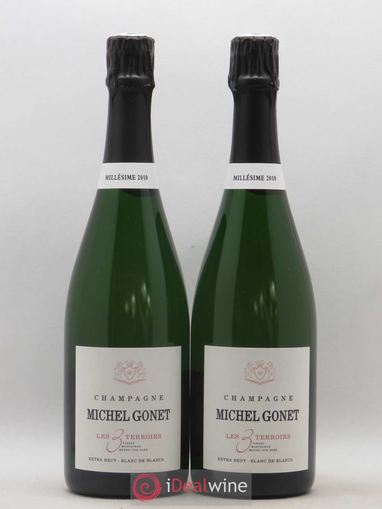 Champagne Michel Gonet Extra Brut Les Terroirs 2010 - Posten von 2 Flaschen - 0