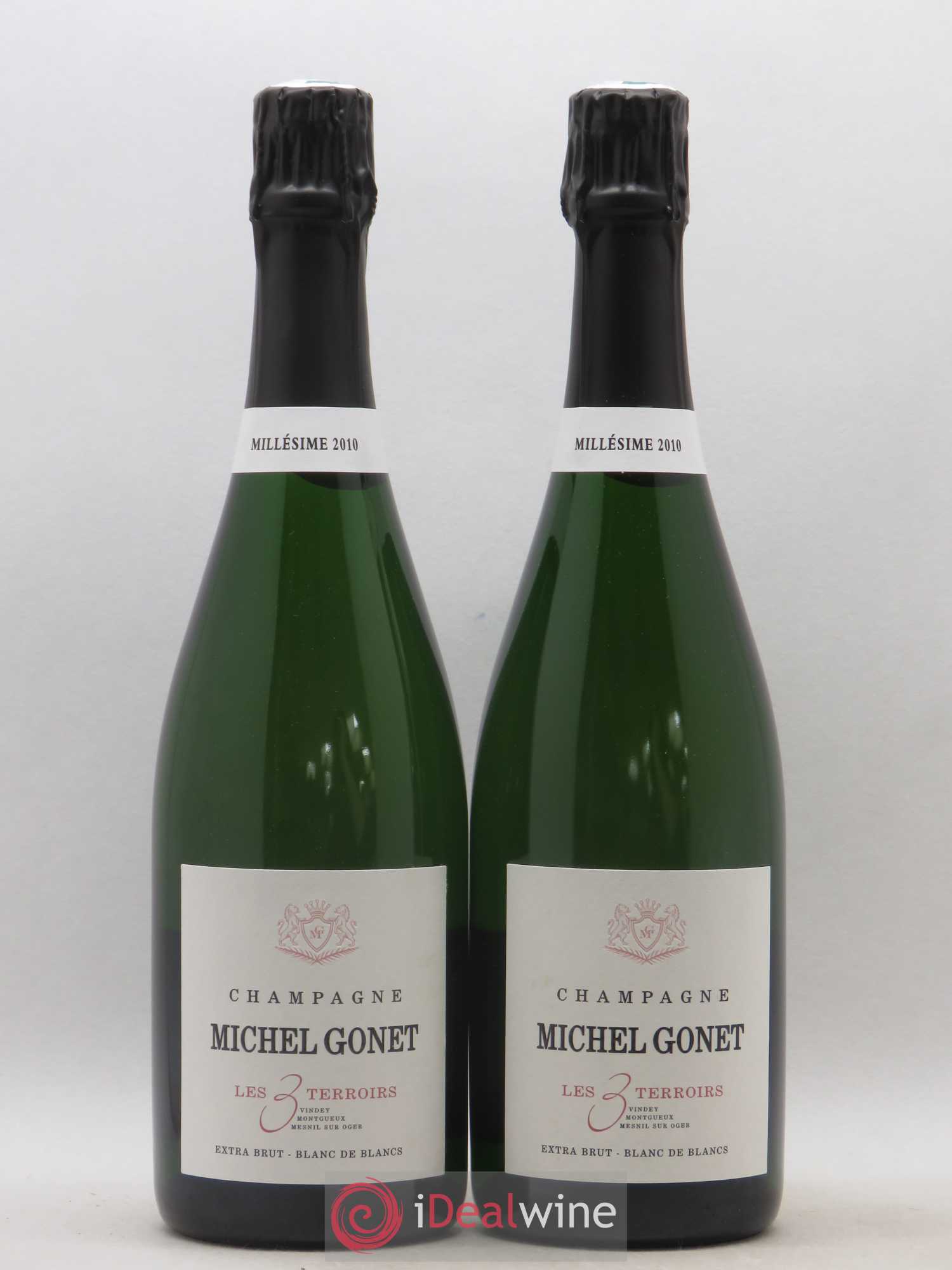 Champagne Michel Gonet Extra Brut Les Terroirs 2010 - Posten von 2 Flaschen - 0