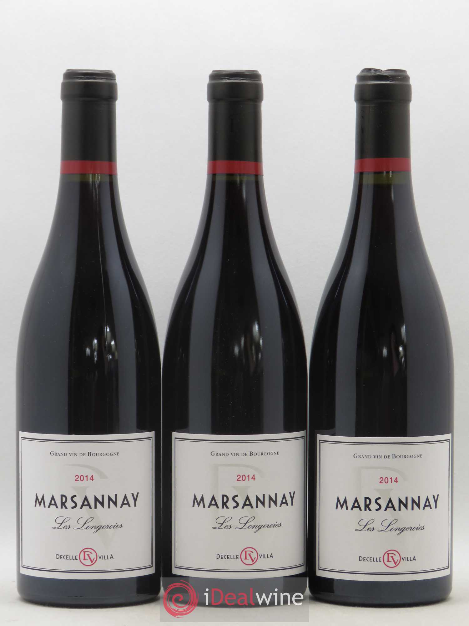 Marsannay Les Longeroies Decelle Villa 2014 - Posten von 3 Flaschen - 0