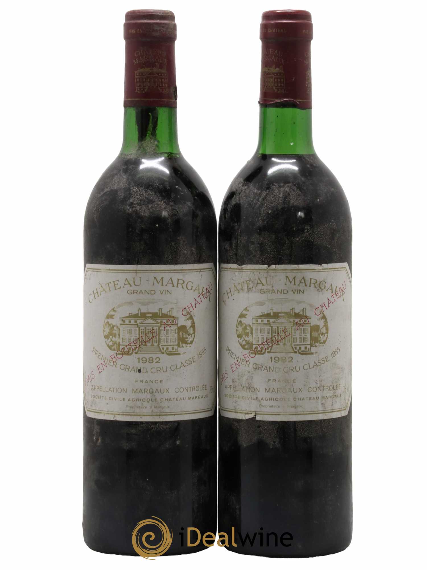 Château Margaux 1er Grand Cru Classé 1982 - Lot de 2 bouteilles - 0