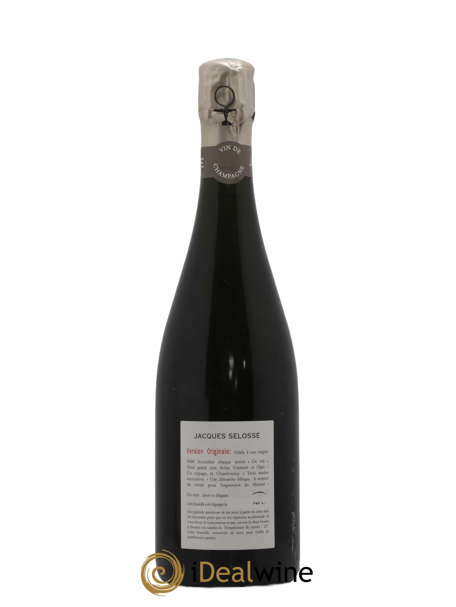Version Originale Jacques Selosse - Lot of 1 bottle - 1