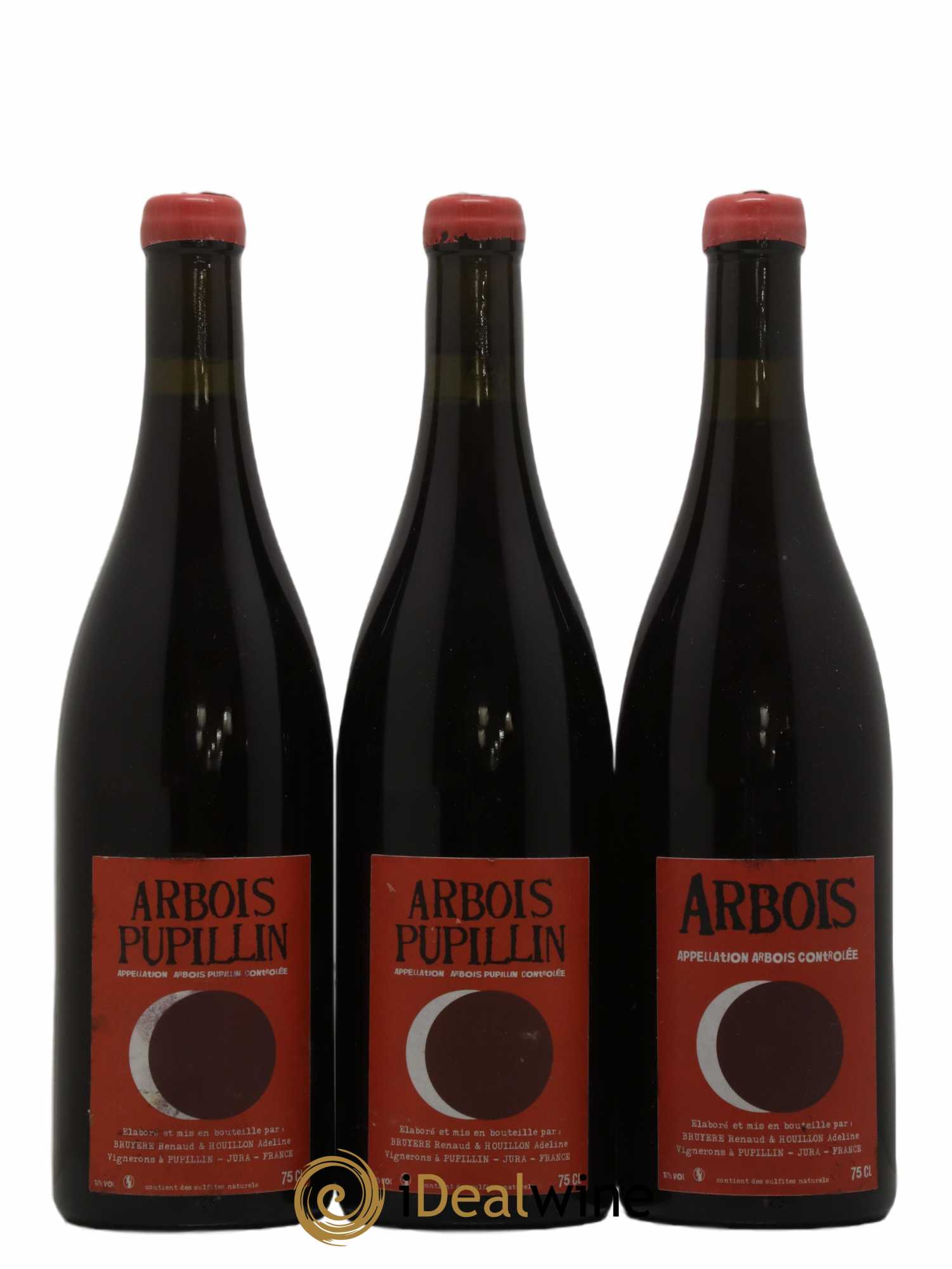 Arbois-Pupillin Ploussard Adeline Houillon & Renaud Bruyère 2016 - Lot de 3 bouteilles - 0