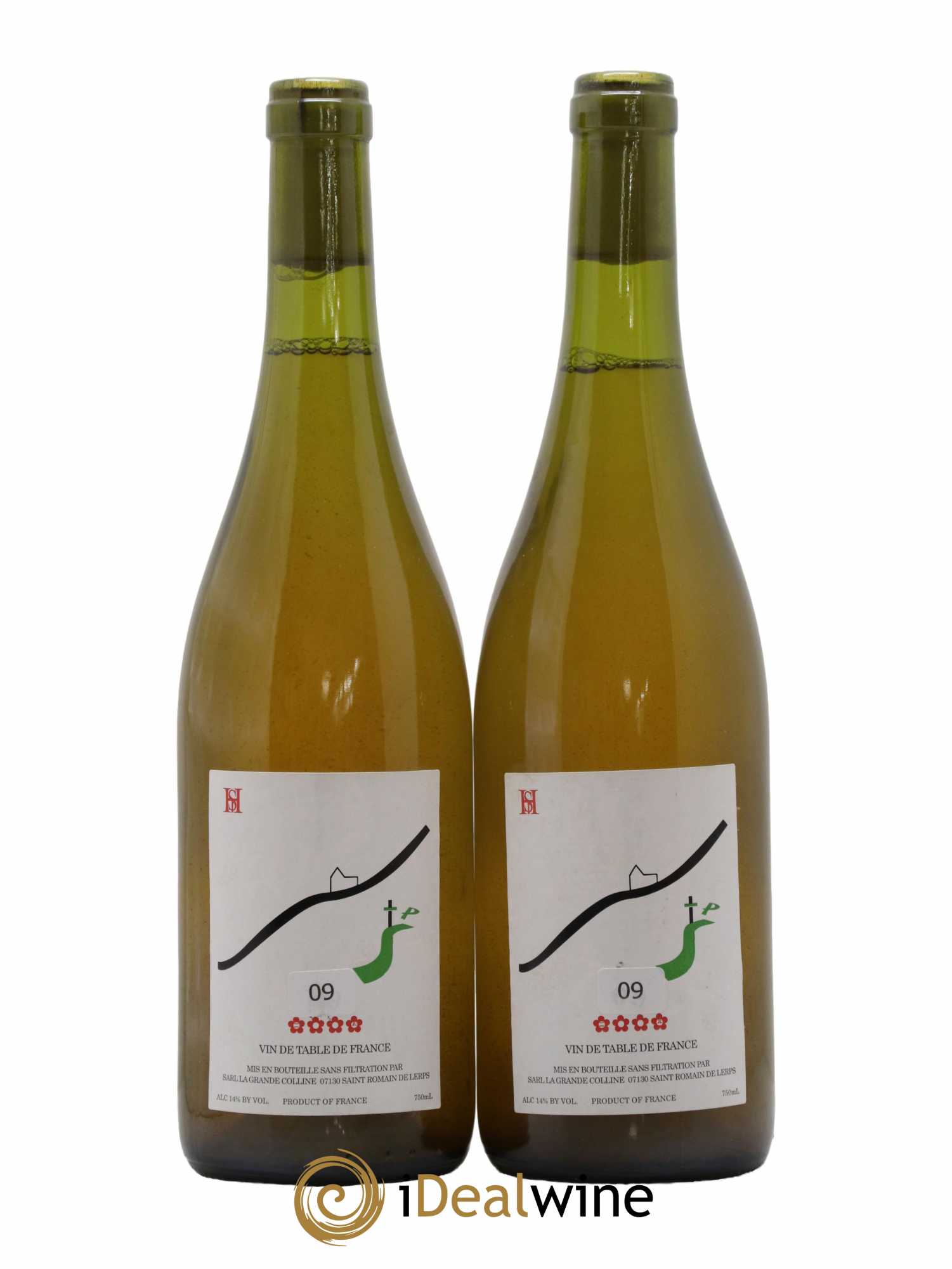 Vin de France SP Hirotake Ooka - Domaine La Grande Colline 2009 - Lot de 2 bouteilles - 0
