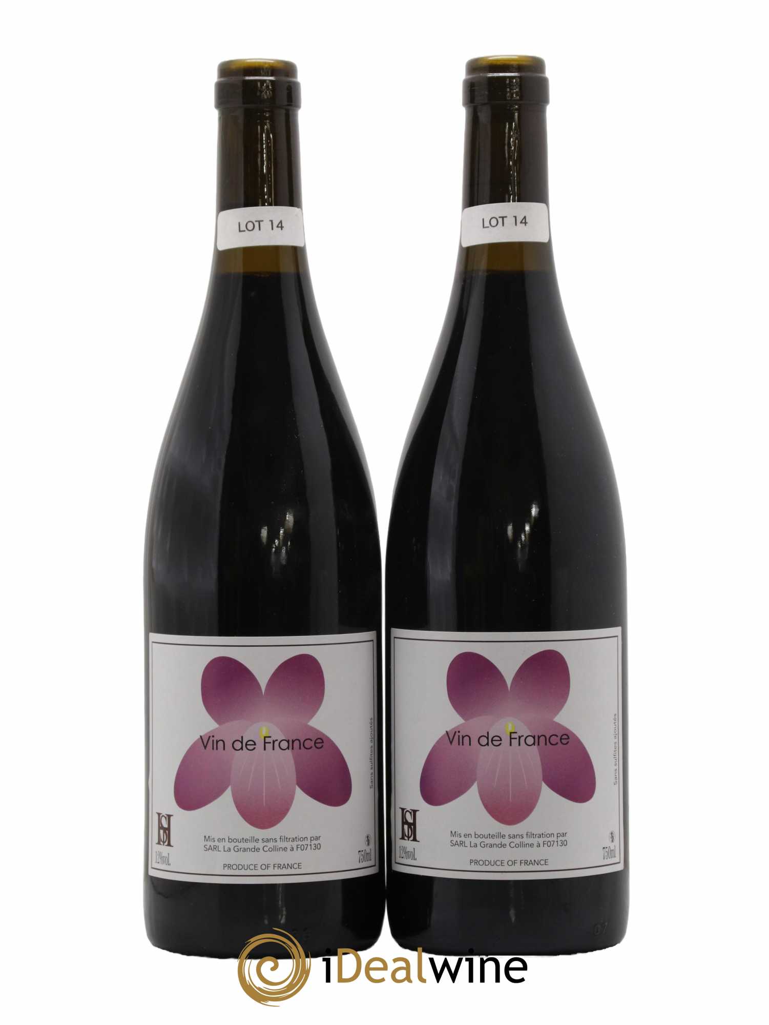 Vin de France (Ex Saint-Joseph) Hirotake Ooka - Domaine La Grande Colline 2014 - Lot de 2 bouteilles - 0