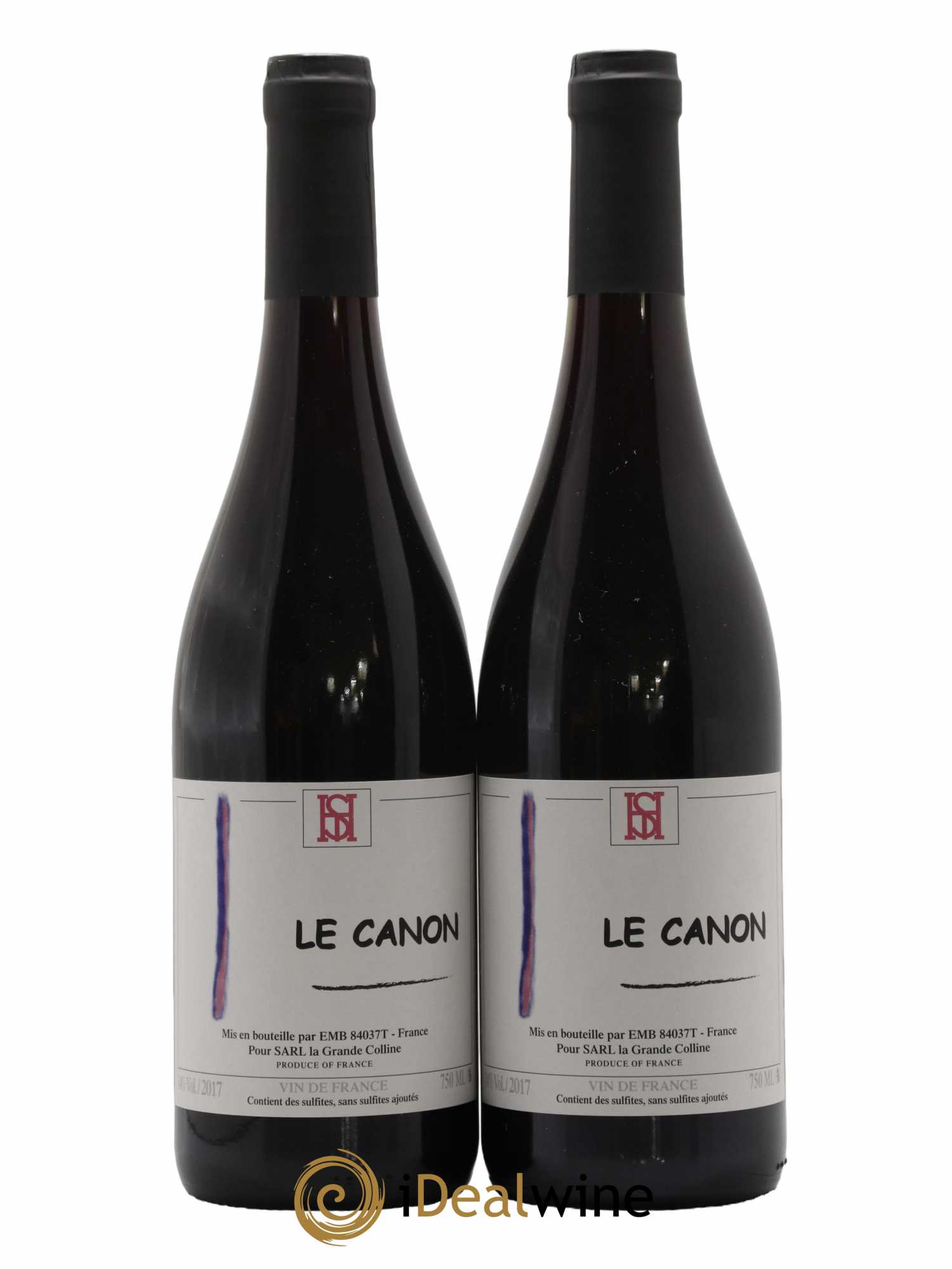 Vin de France Le Canon Hirotake Ooka - Domaine La Grande Colline 2017 - Lot de 2 bouteilles - 0