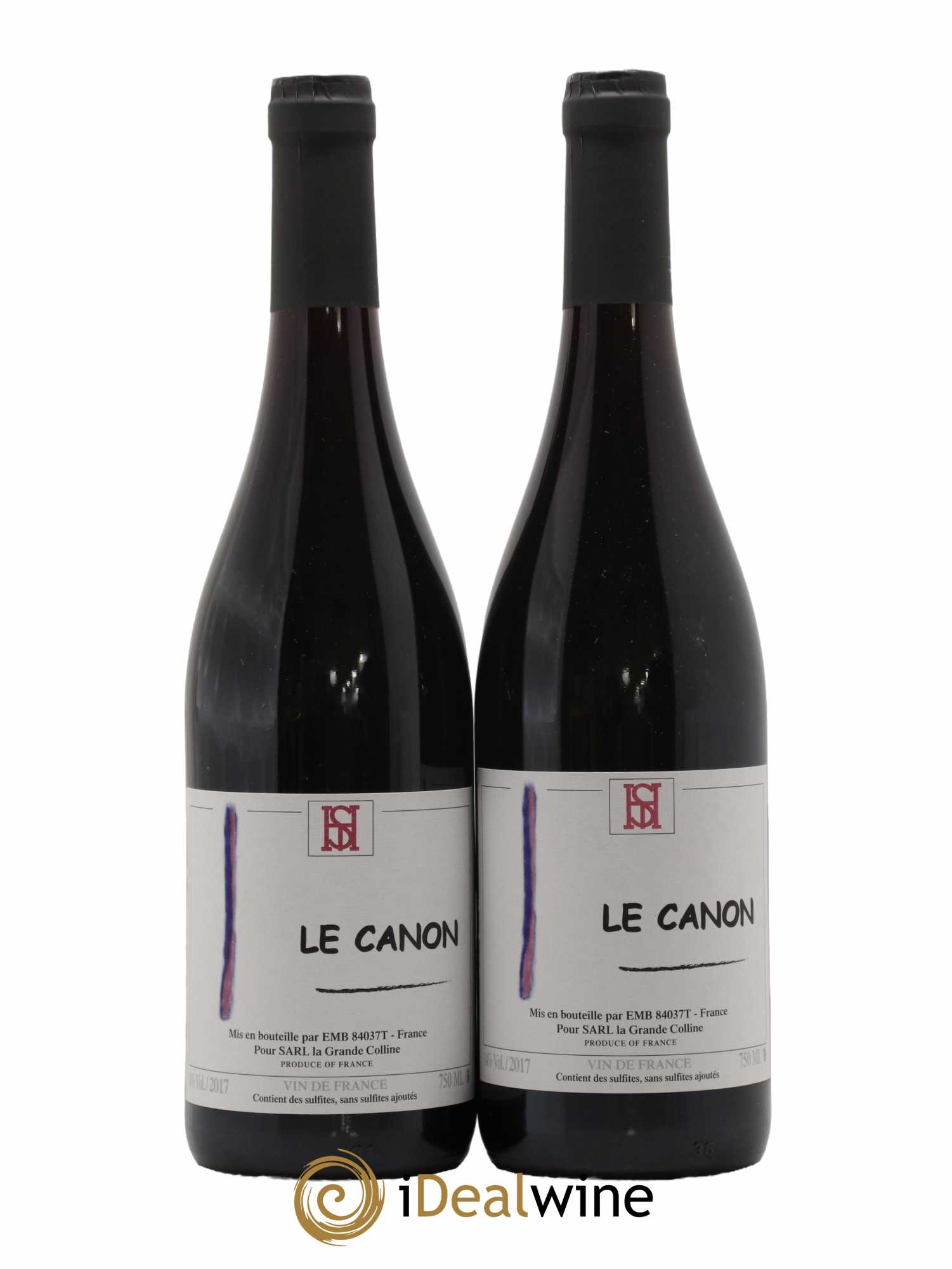 Vin de France Le Canon Hirotake Ooka - Domaine La Grande Colline 2017 - Lot de 2 bouteilles - 0