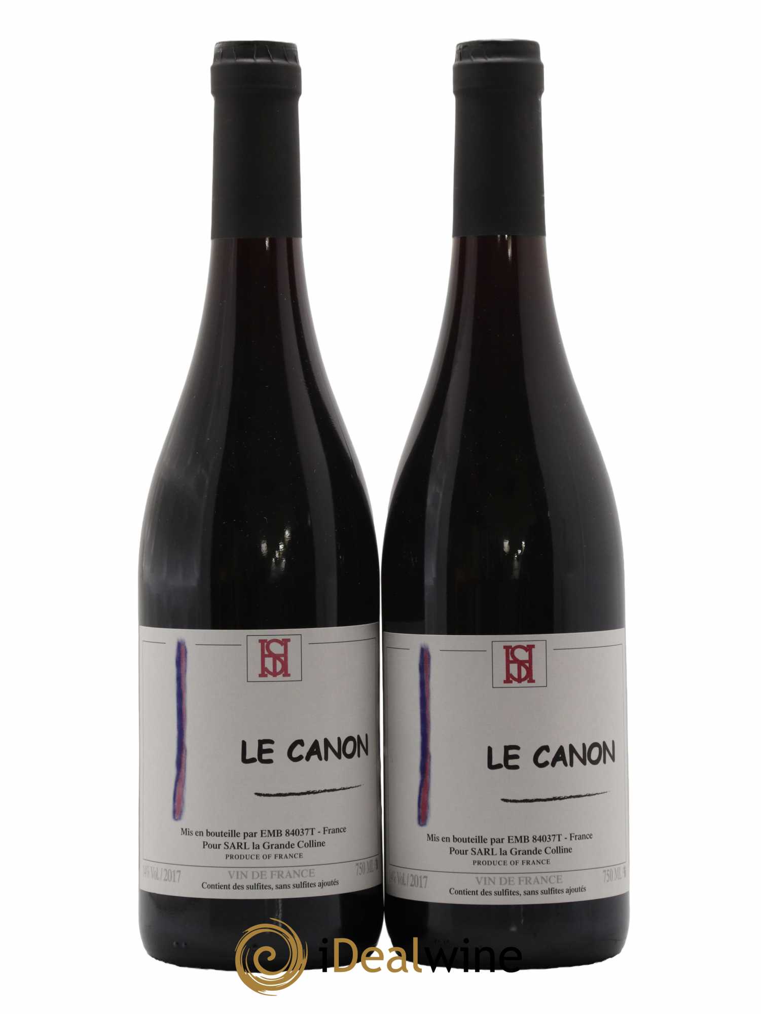 Vin de France Le Canon Hirotake Ooka - Domaine La Grande Colline 2017 - Lot de 2 bouteilles - 0