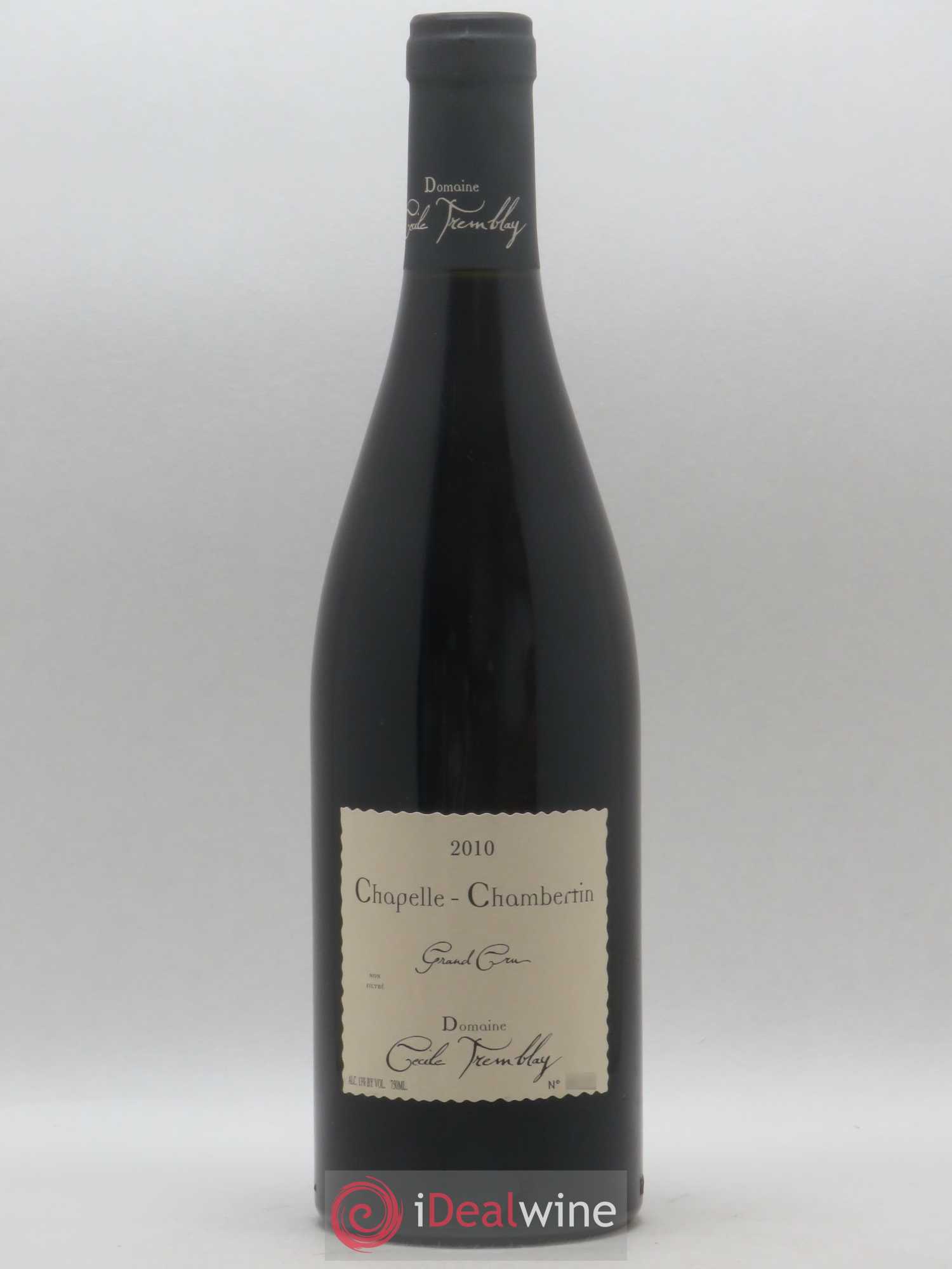 Chapelle-Chambertin Grand Cru Cécile Tremblay 2010 - Lot de 1 bouteille - 0