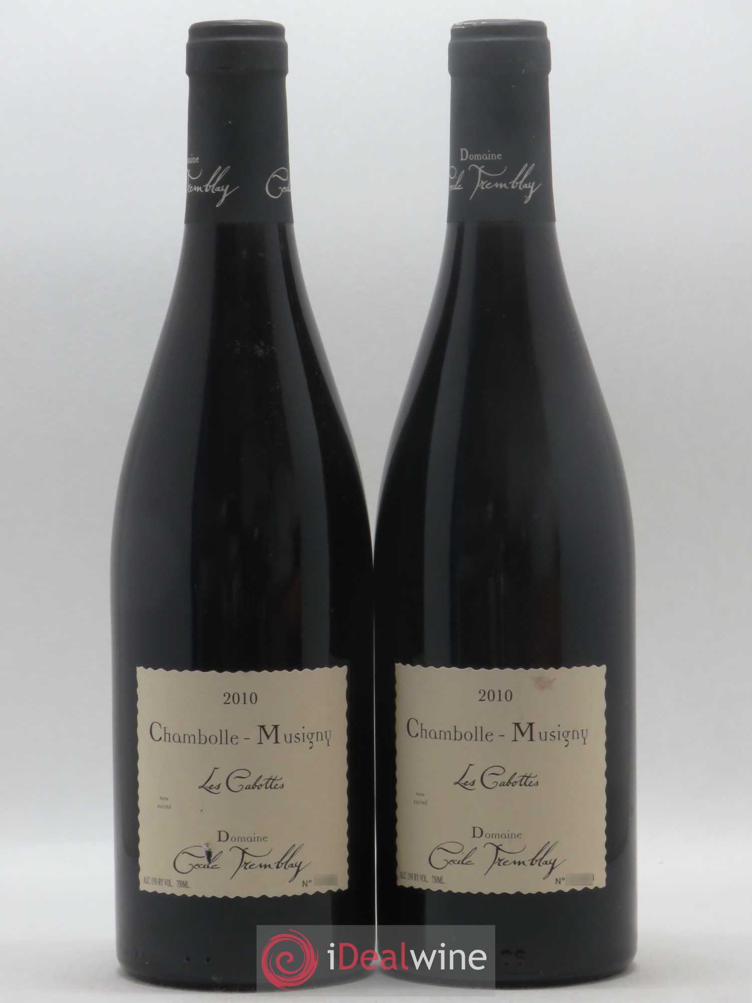 Chambolle-Musigny Les Cabottes Cécile Tremblay 2010 - Lot de 2 bouteilles - 0