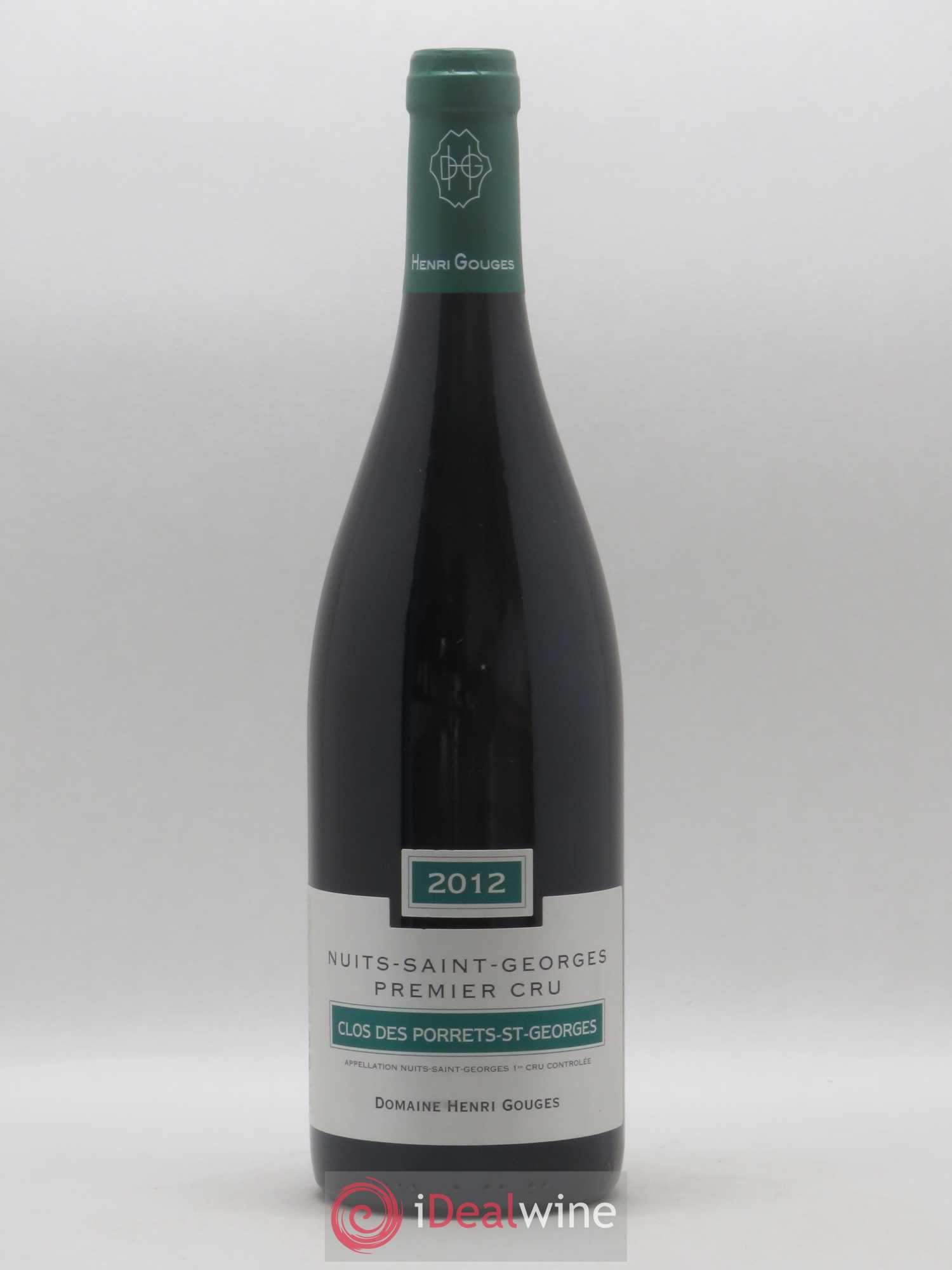 Nuits-Saint-Georges 1er Cru Clos des Porrets St Georges Henri Gouges 2012 - Lot de 1 bouteille - 0