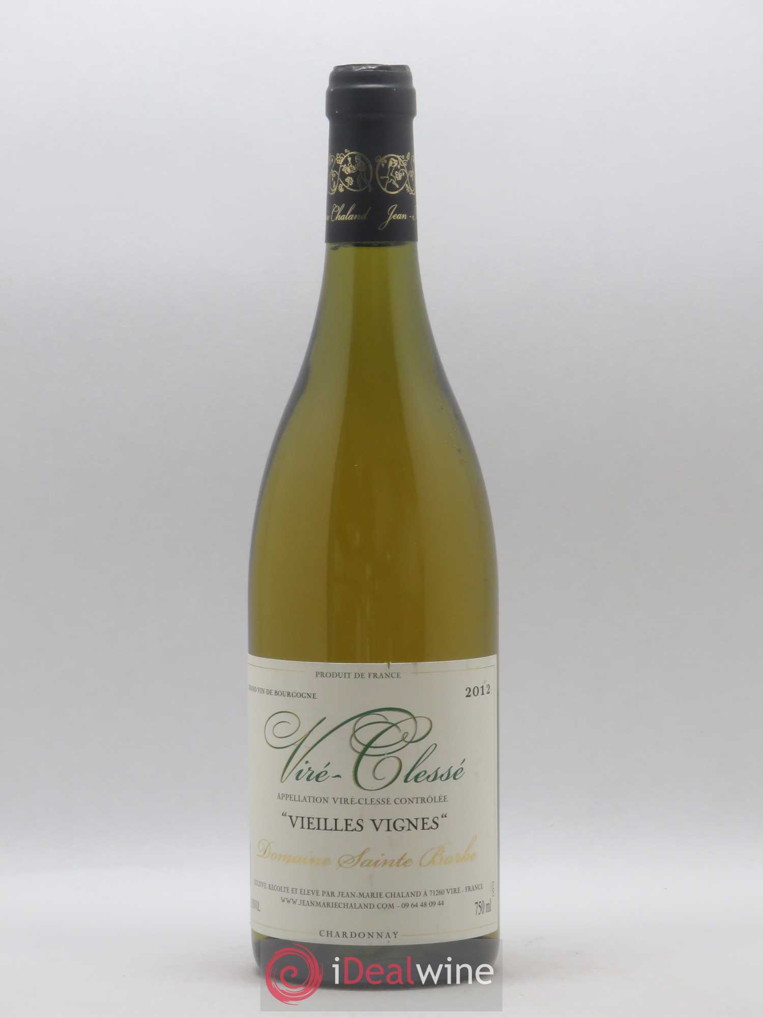 Viré-Clessé Vieilles Vignes Sainte-Barbe (Domaine) 2012 - Lot de 1 bouteille - 0