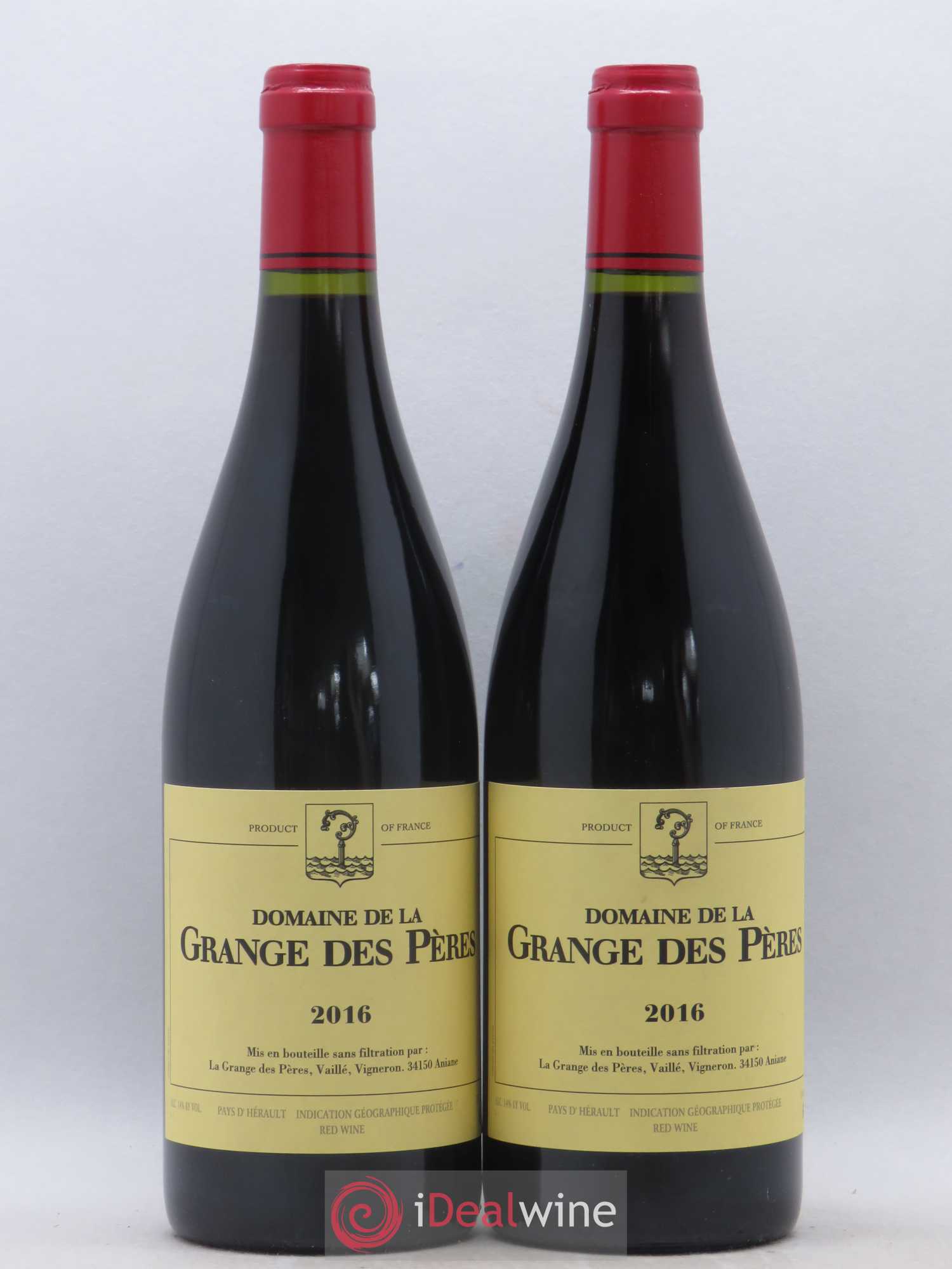 Pays d'Hérault Grange des Pères Laurent Vaillé 2016 - Lot de 2 bouteilles - 0