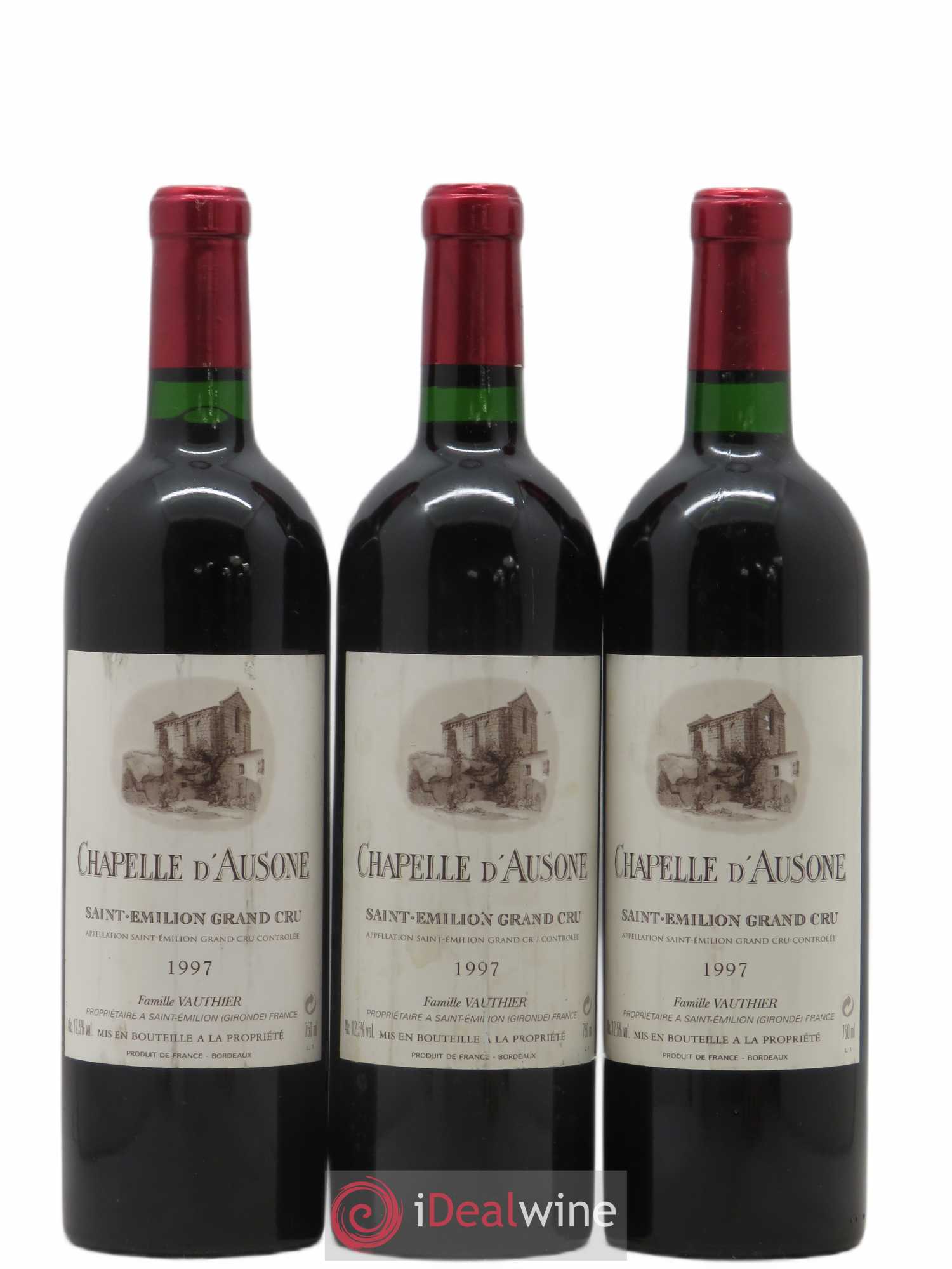 Chapelle d'Ausone Second Vin 1997 - Lot de 3 bouteilles - 0