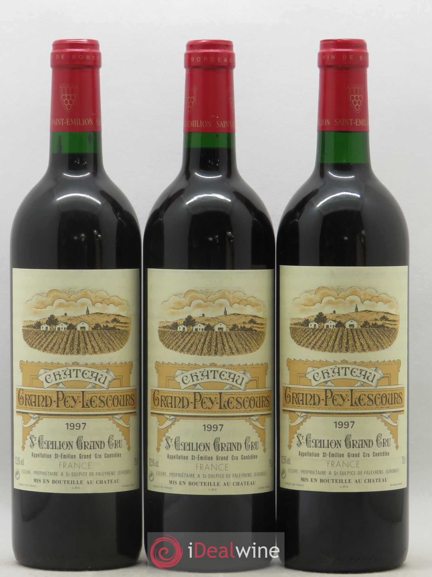 Saint-Émilion Grand Cru Château Grand Pey Lescours 1997 - Lot de 6 bouteilles - 2