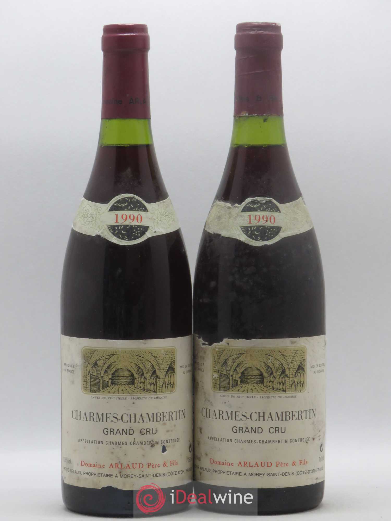 Charmes-Chambertin Grand Cru Arlaud 1990 - Lot de 2 bouteilles - 0