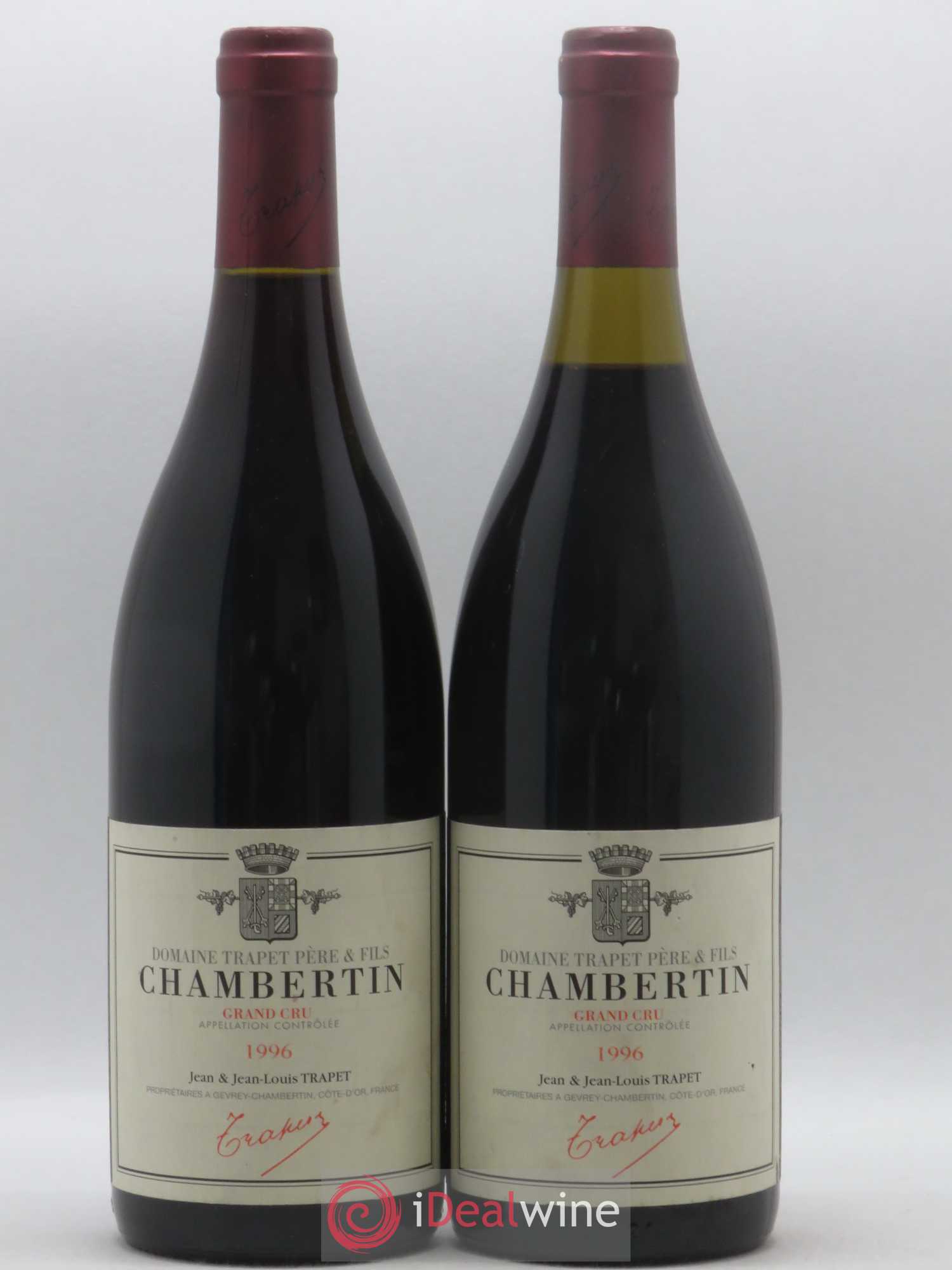Chambertin Grand Cru Domaine Trapet 1996 - Lot de 2 bouteilles - 0
