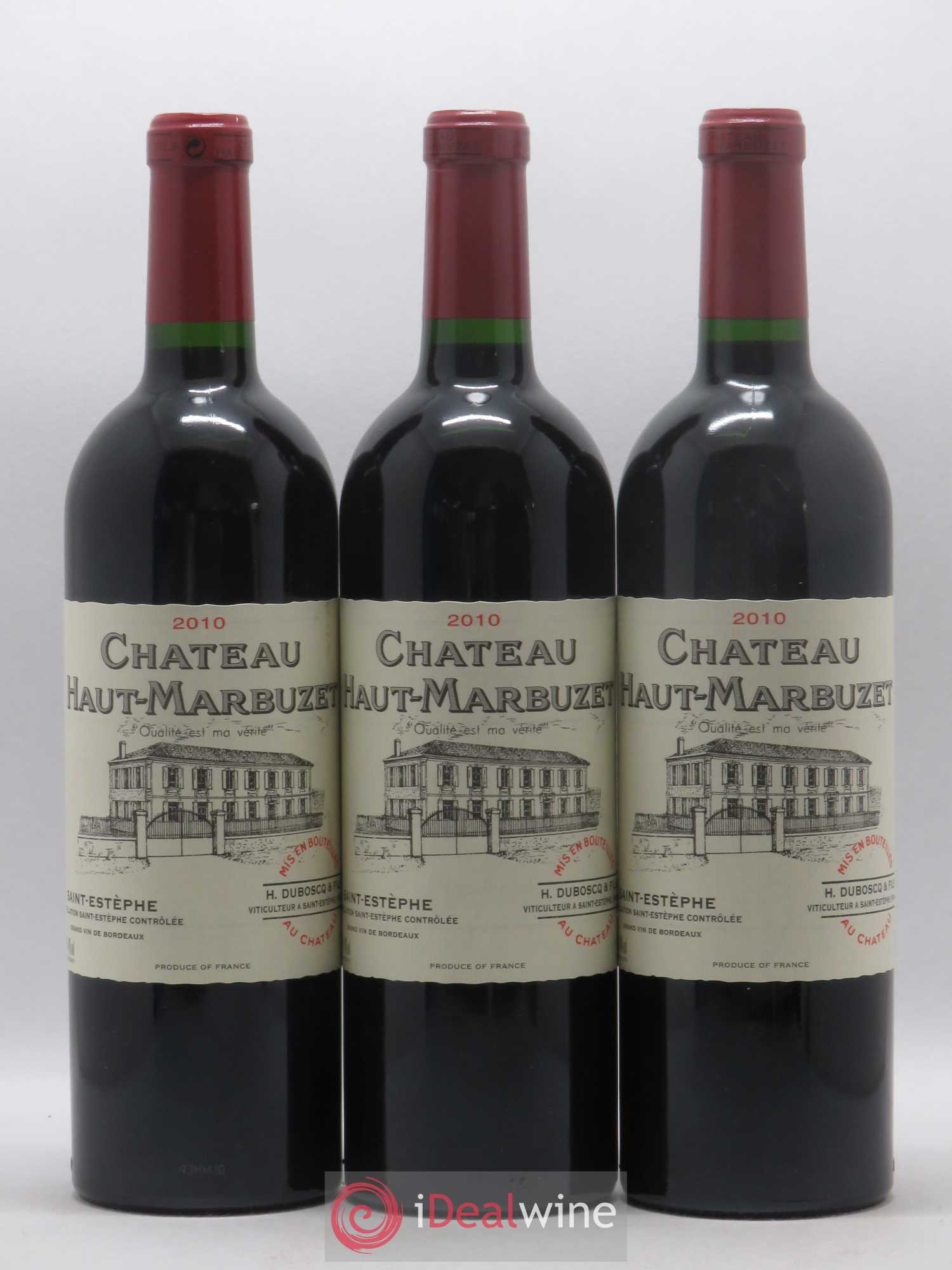 Château Haut Marbuzet 2010 - Lot de 6 bouteilles - 1