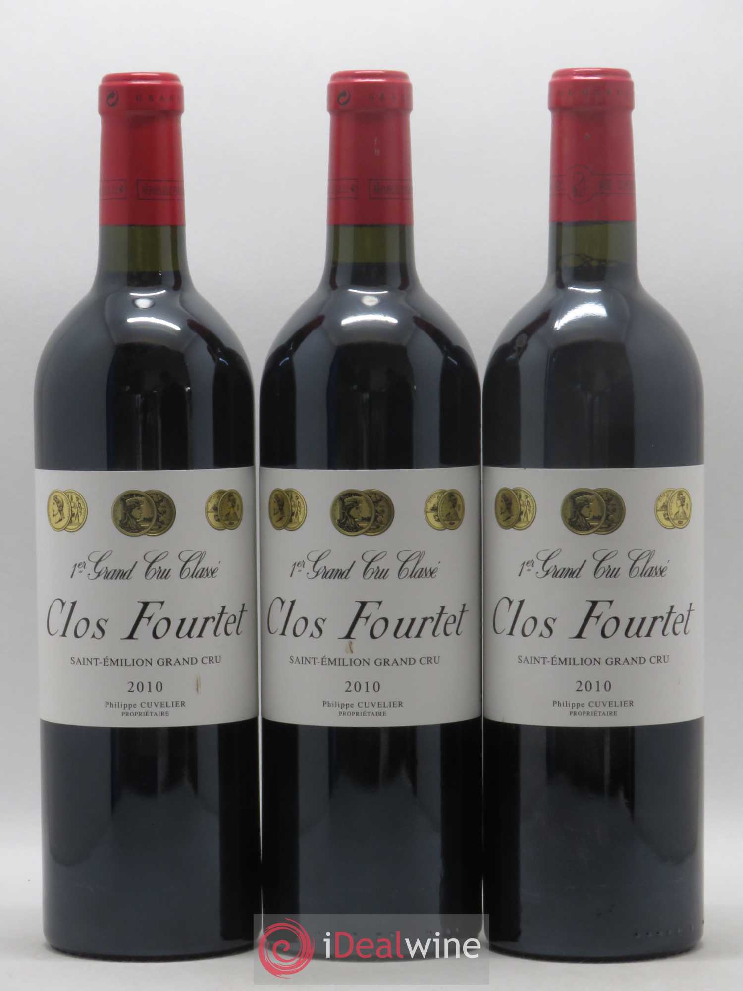 Clos Fourtet 1er Grand Cru Classé B 2010 - Lot de 3 bouteilles - 0