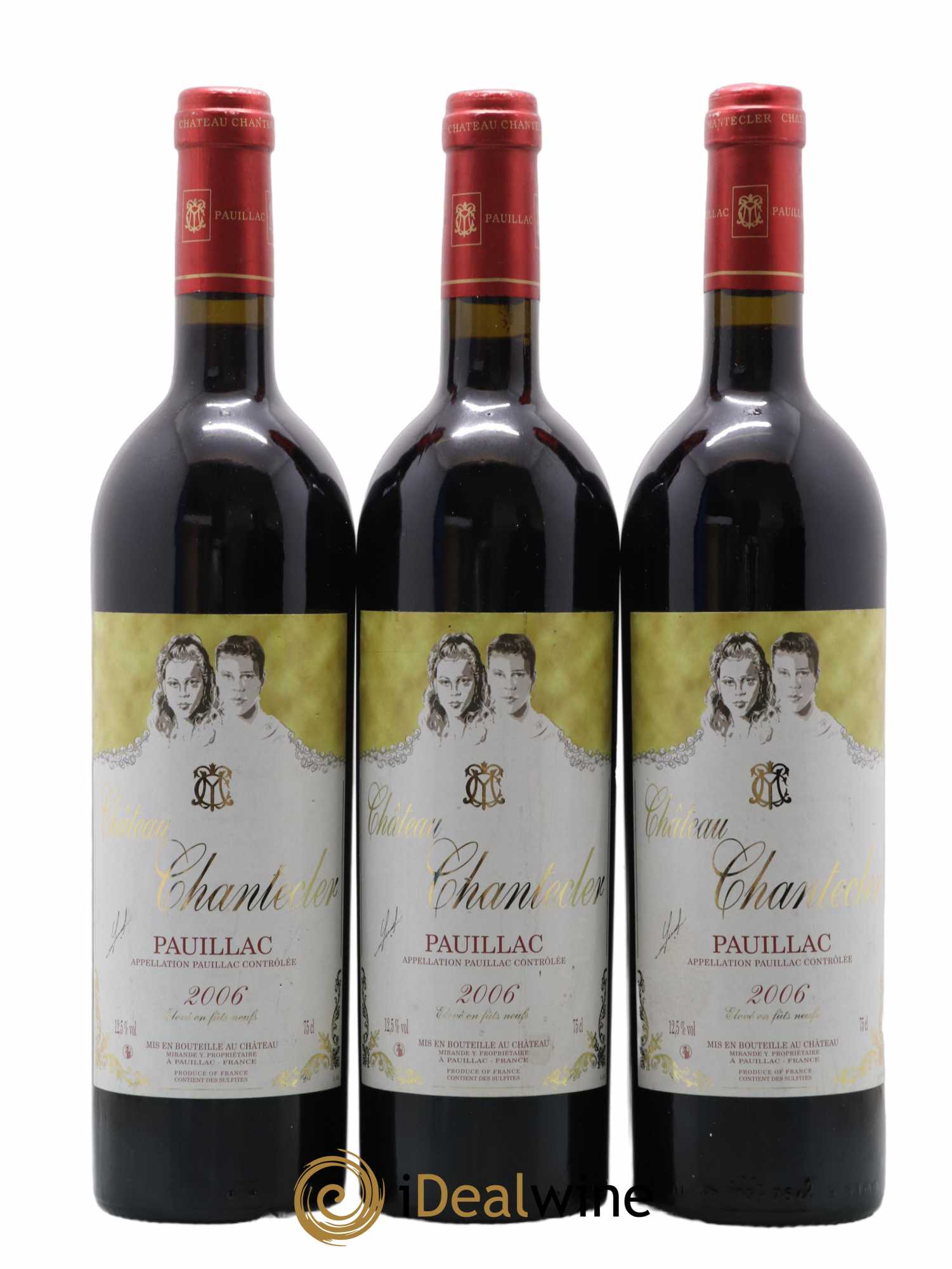 Pauillac Château Chantecler 2006 - Lot de 3 bouteilles - 0