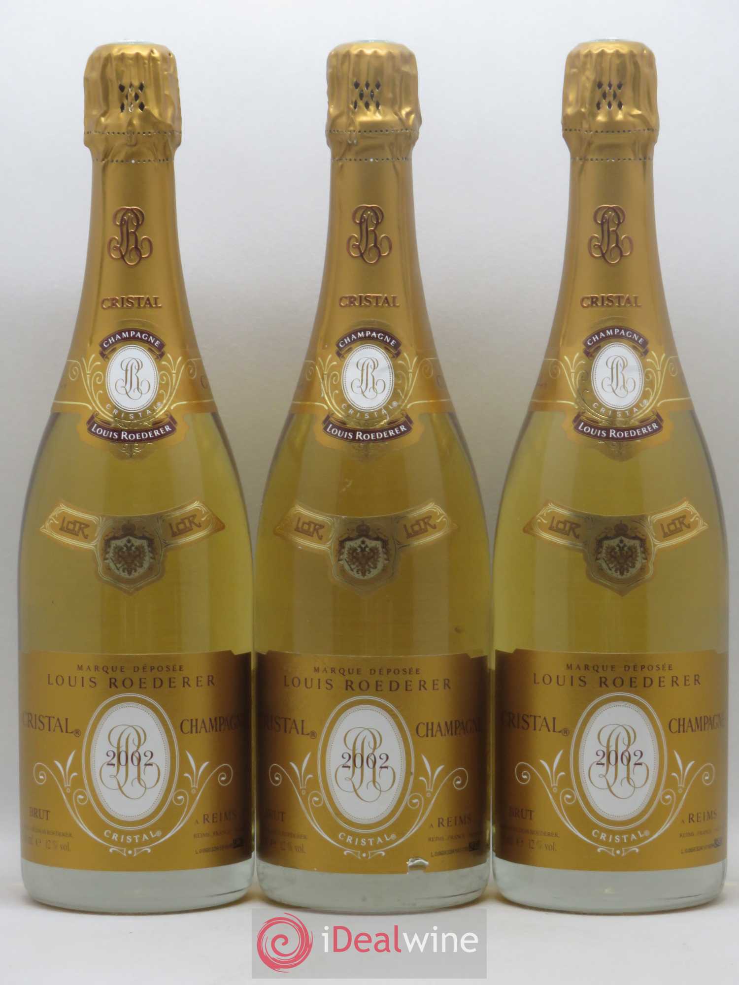 Cristal Louis Roederer 2002 - Lot de 3 bouteilles - 0