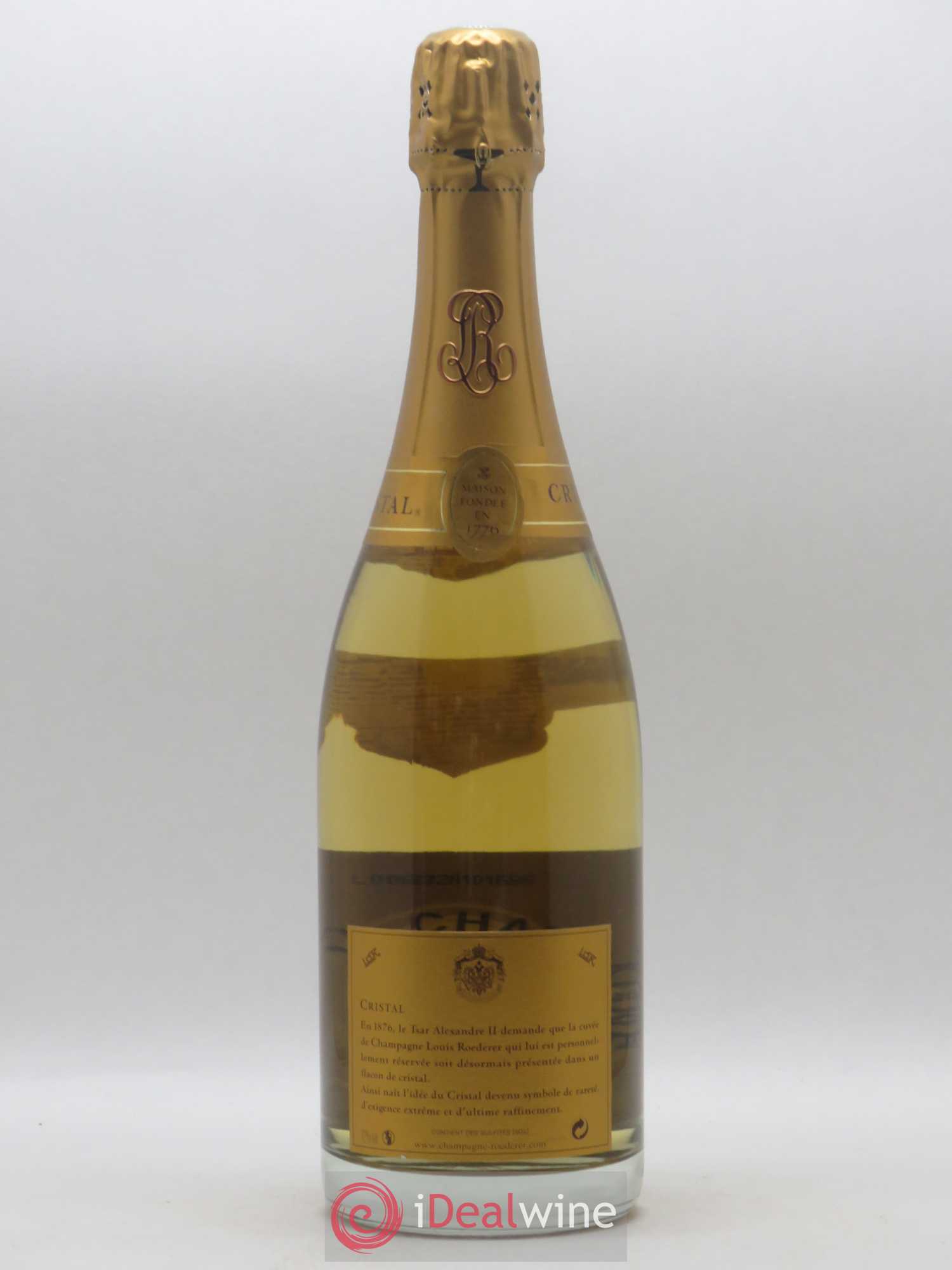 Cristal Louis Roederer 2002 - Lot de 1 bouteille - 1