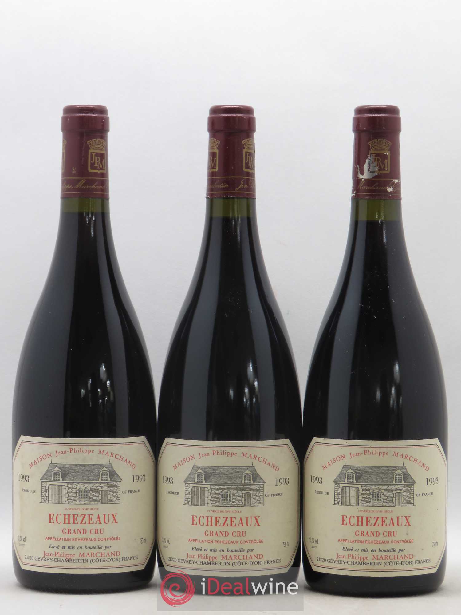 Echezeaux Grand Cru Jean Philippe Marchand 1993 - Lot de 3 bouteilles - 0