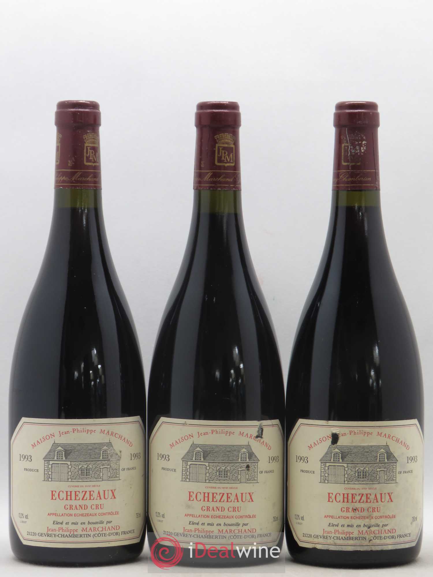 Echezeaux Grand Cru Jean Philippe Marchand 1993 - Lot de 3 bouteilles - 0