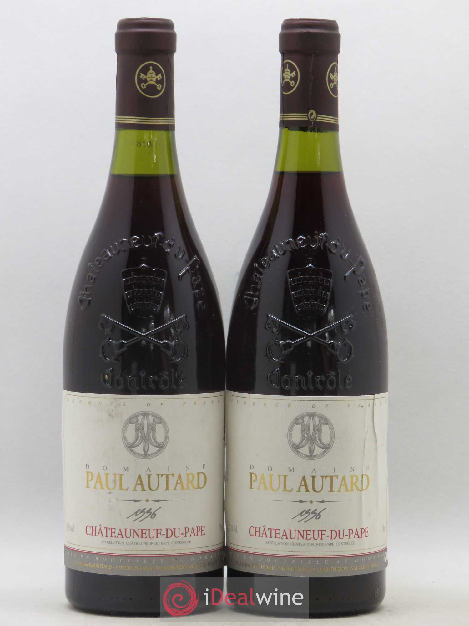 Châteauneuf-du-Pape Domaine Paul Autard Jean-Paul Autard (sans prix de réserve) 1996 - Lot de 2 bouteilles - 0