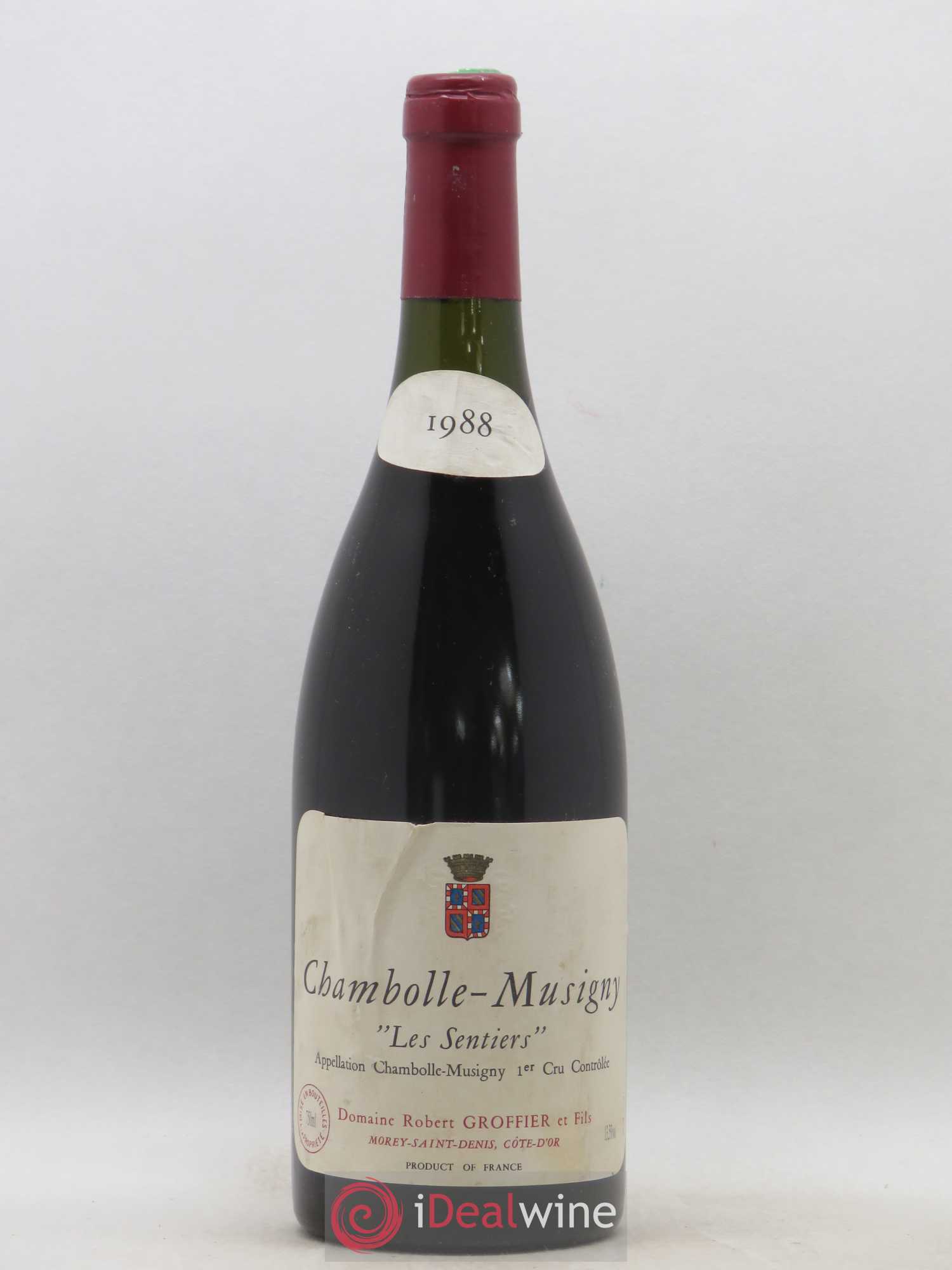 Chambolle-Musigny 1er Cru Les Sentiers Robert Groffier Père & Fils (Domaine) 1988 - Lot de 1 bouteille - 0