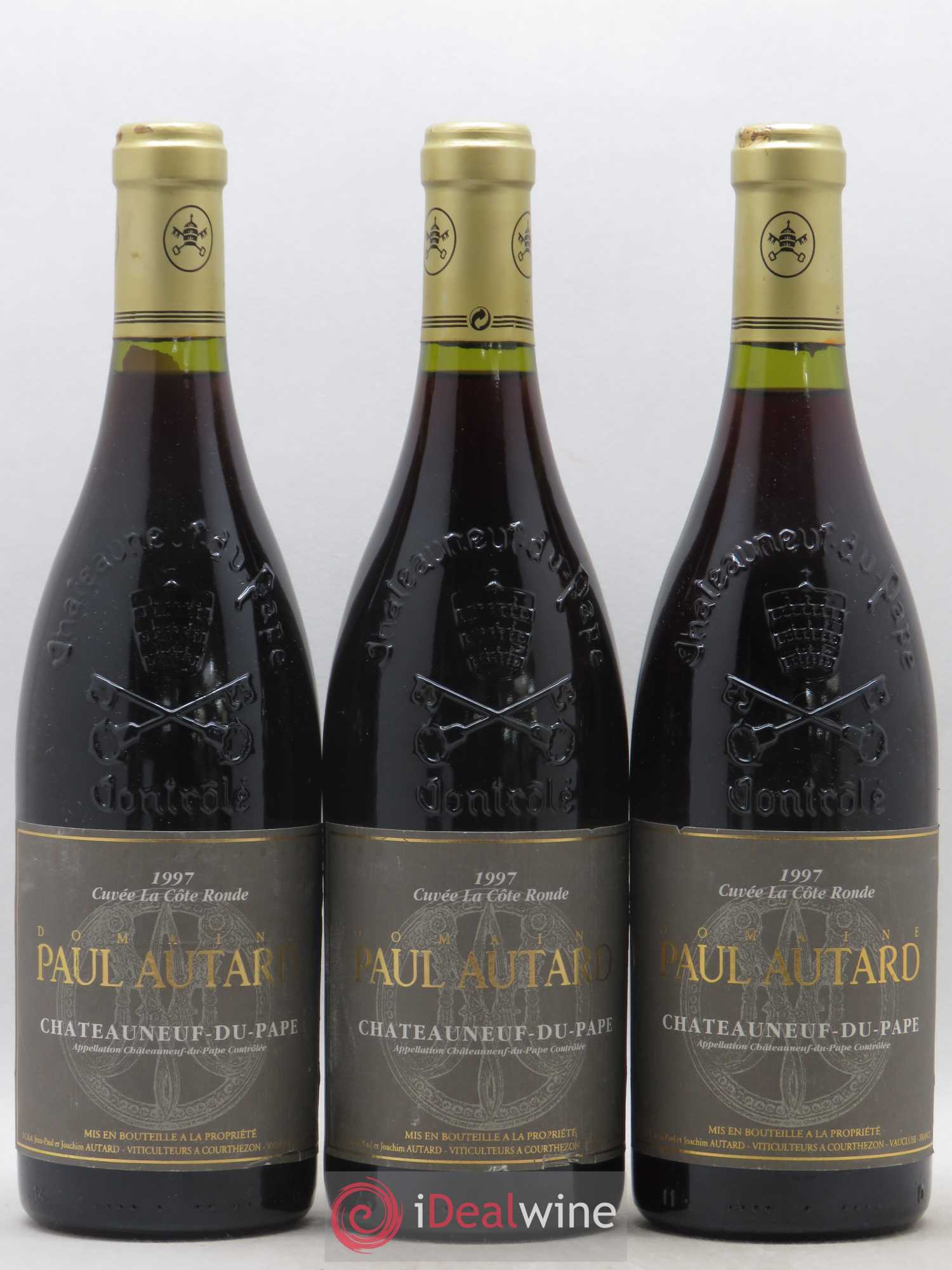 Châteauneuf-du-Pape Domaine Paul Autard La Côte Ronde Jean-Paul Autard 1997 - Lot de 3 bouteilles - 0
