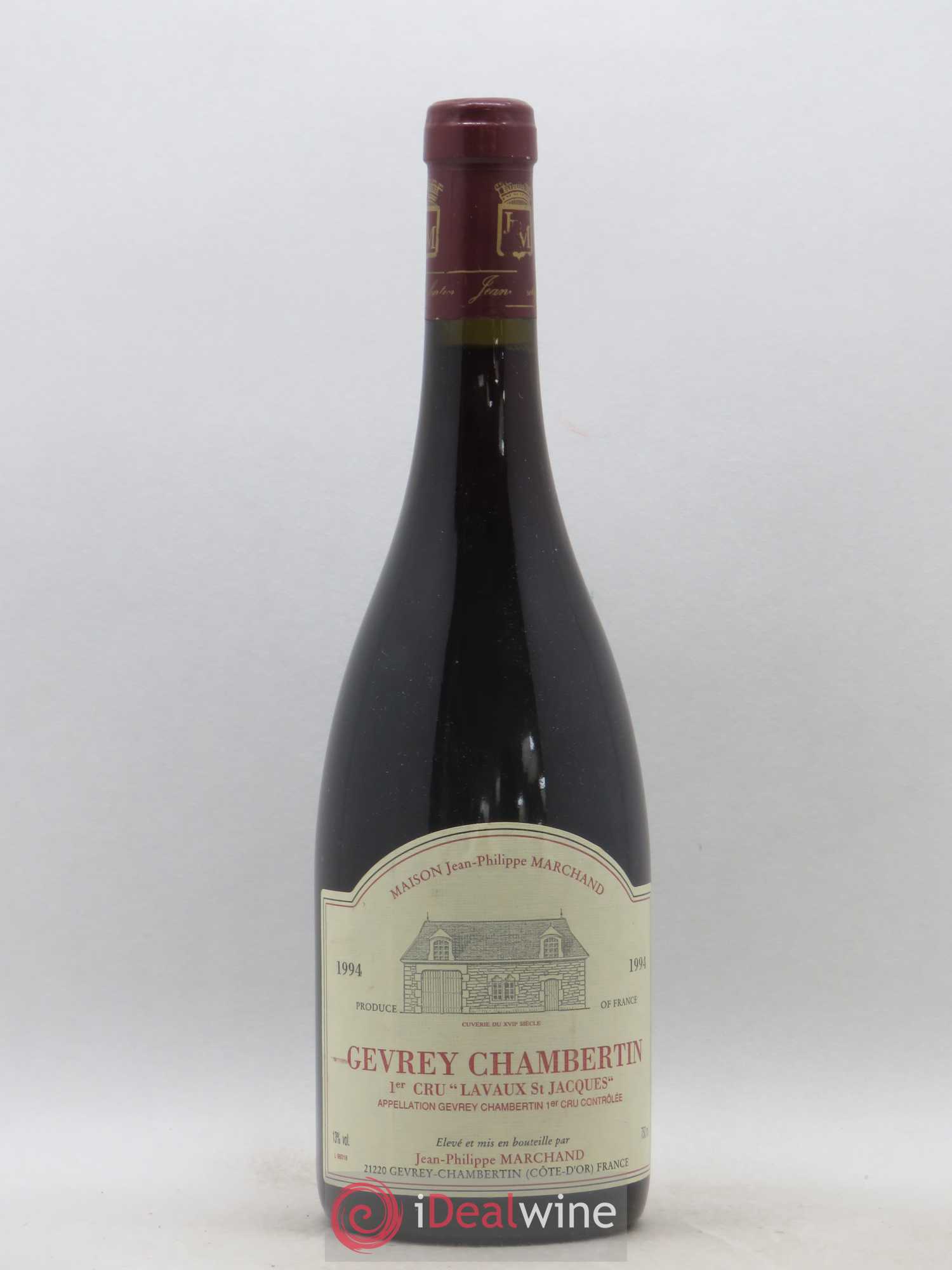 Gevrey-Chambertin 1er Cru Lavaux Saint Jacques Jean Philippe Marchand 1994 - Posten von 1 Flasche - 0