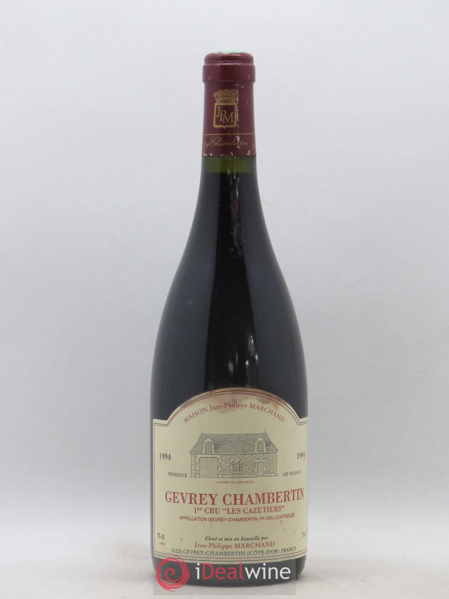 Gevrey-Chambertin 1er Cru Les Cazetiers Jean Philippe Marchand 1994 - Posten von 1 Flasche - 0
