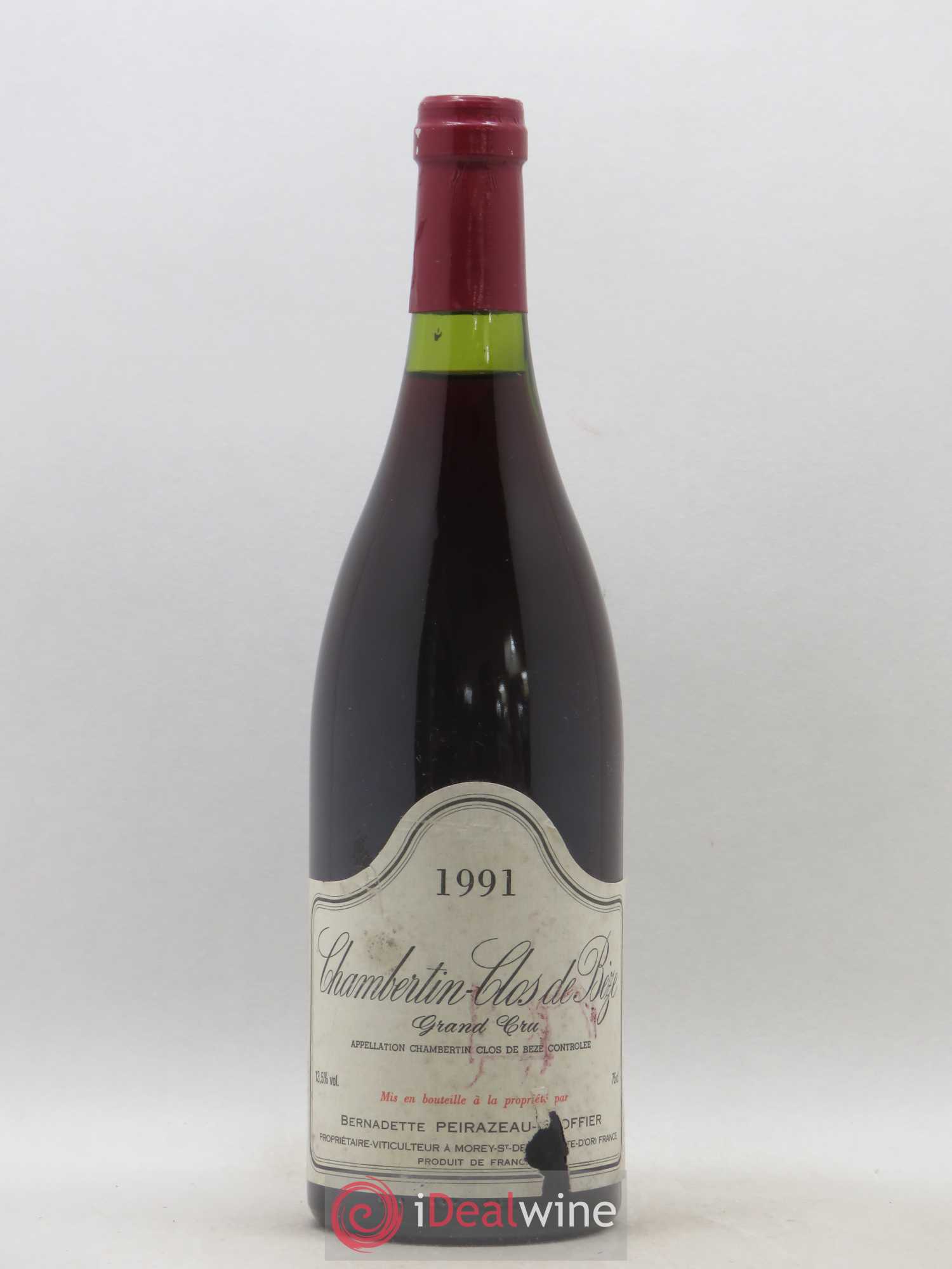 Chambertin Clos de Bèze Grand Cru Peirazeau-Groffier 1991 - Lot de 1 bouteille - 0