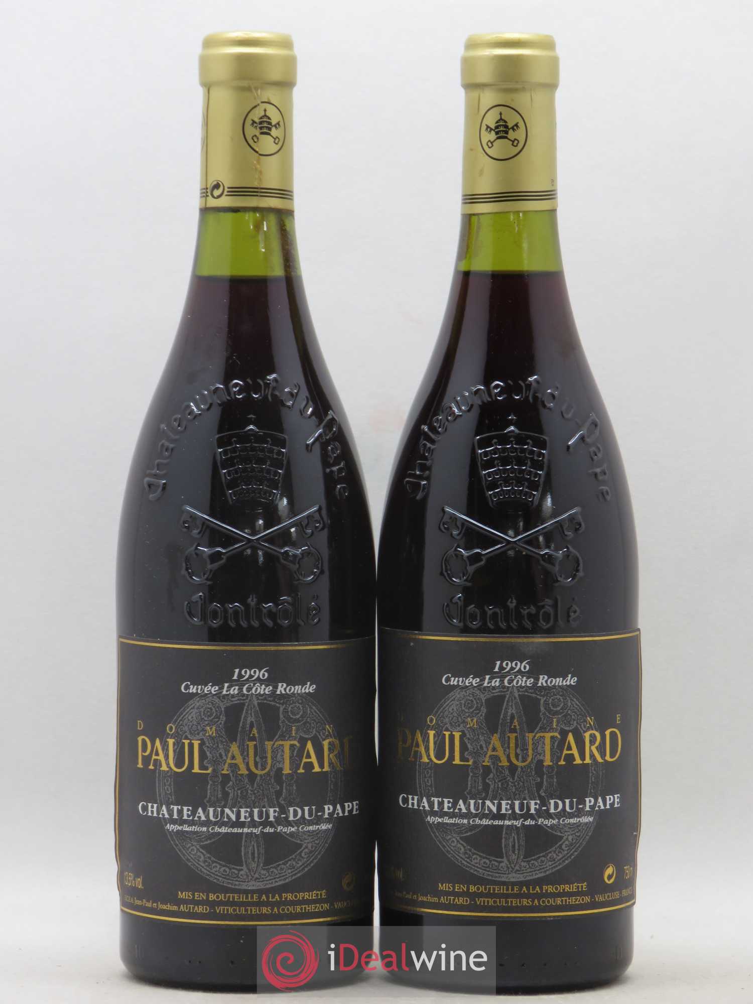 Châteauneuf-du-Pape Domaine Paul Autard La Côte Ronde Jean-Paul Autard 1996 - Lot de 2 bouteilles - 0