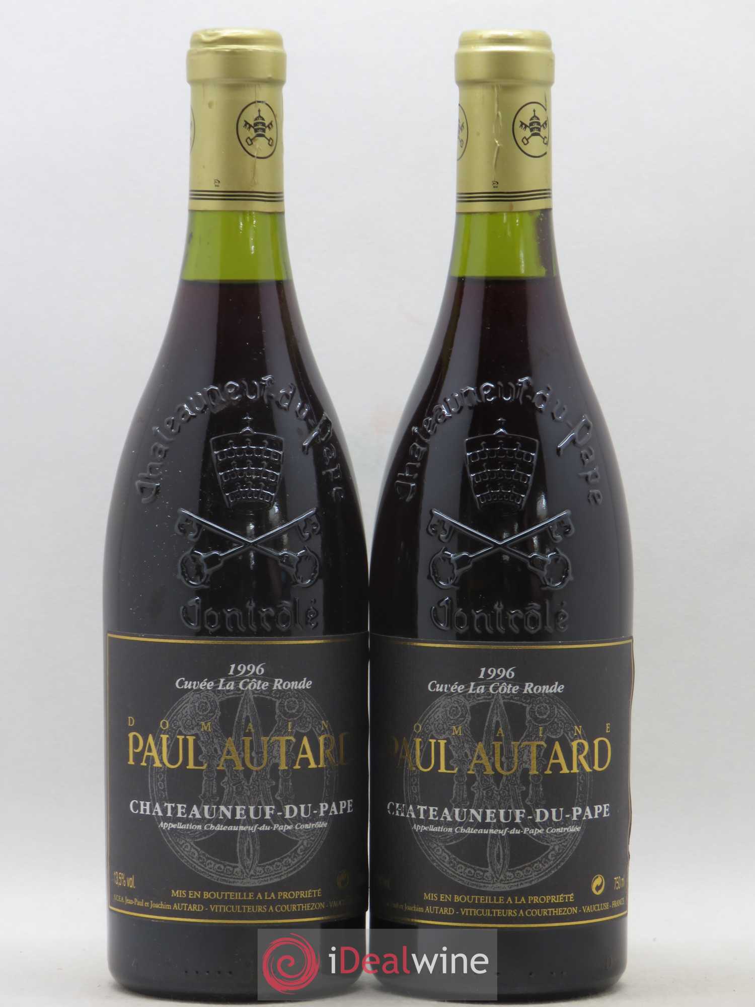 Châteauneuf-du-Pape Domaine Paul Autard La Côte Ronde Jean-Paul Autard 1996 - Lot de 2 bouteilles - 0