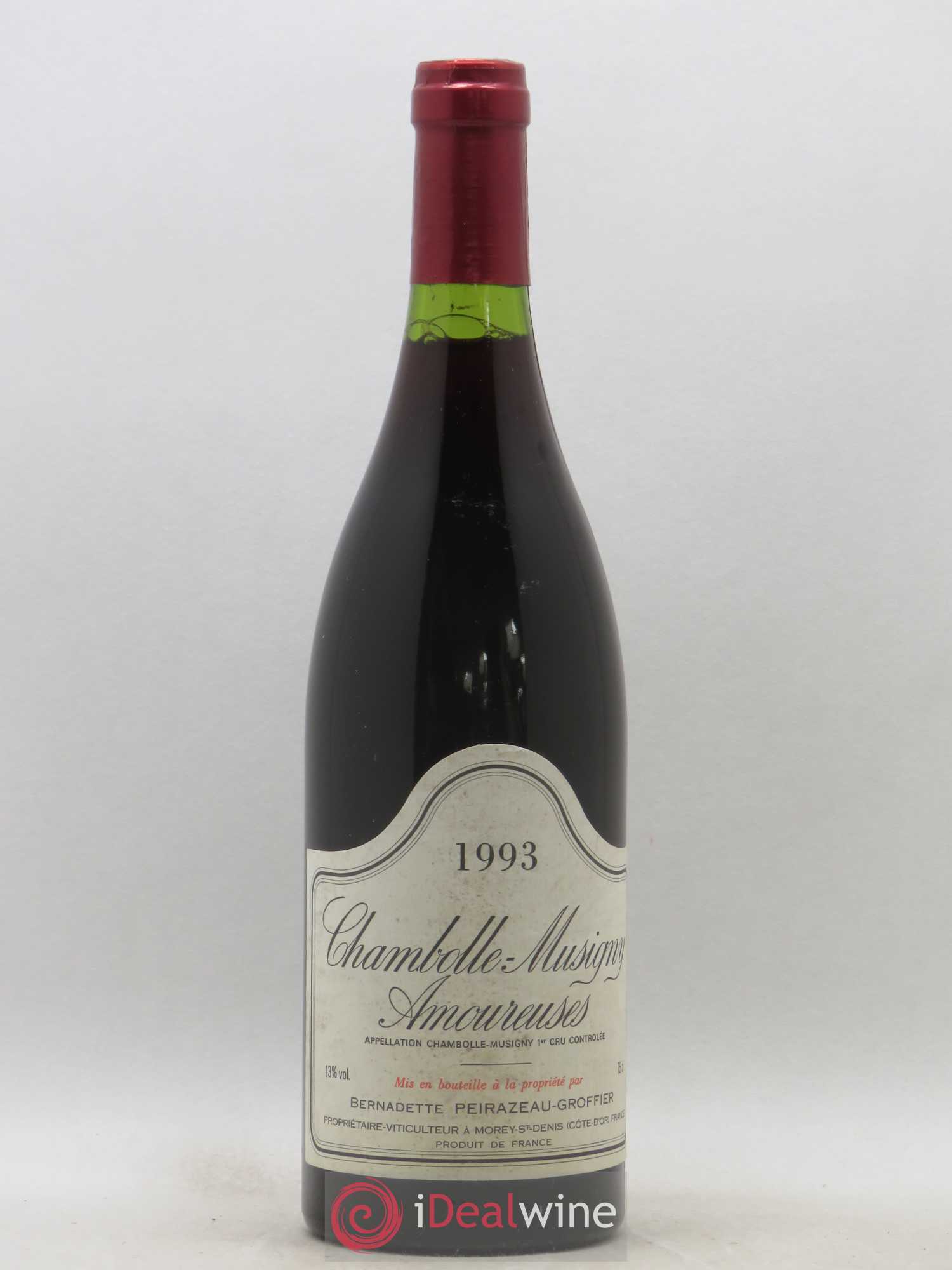 Chambolle-Musigny 1er Cru Les Amoureuses Peirazeau-Groffier 1993 - Lot de 1 bouteille - 0