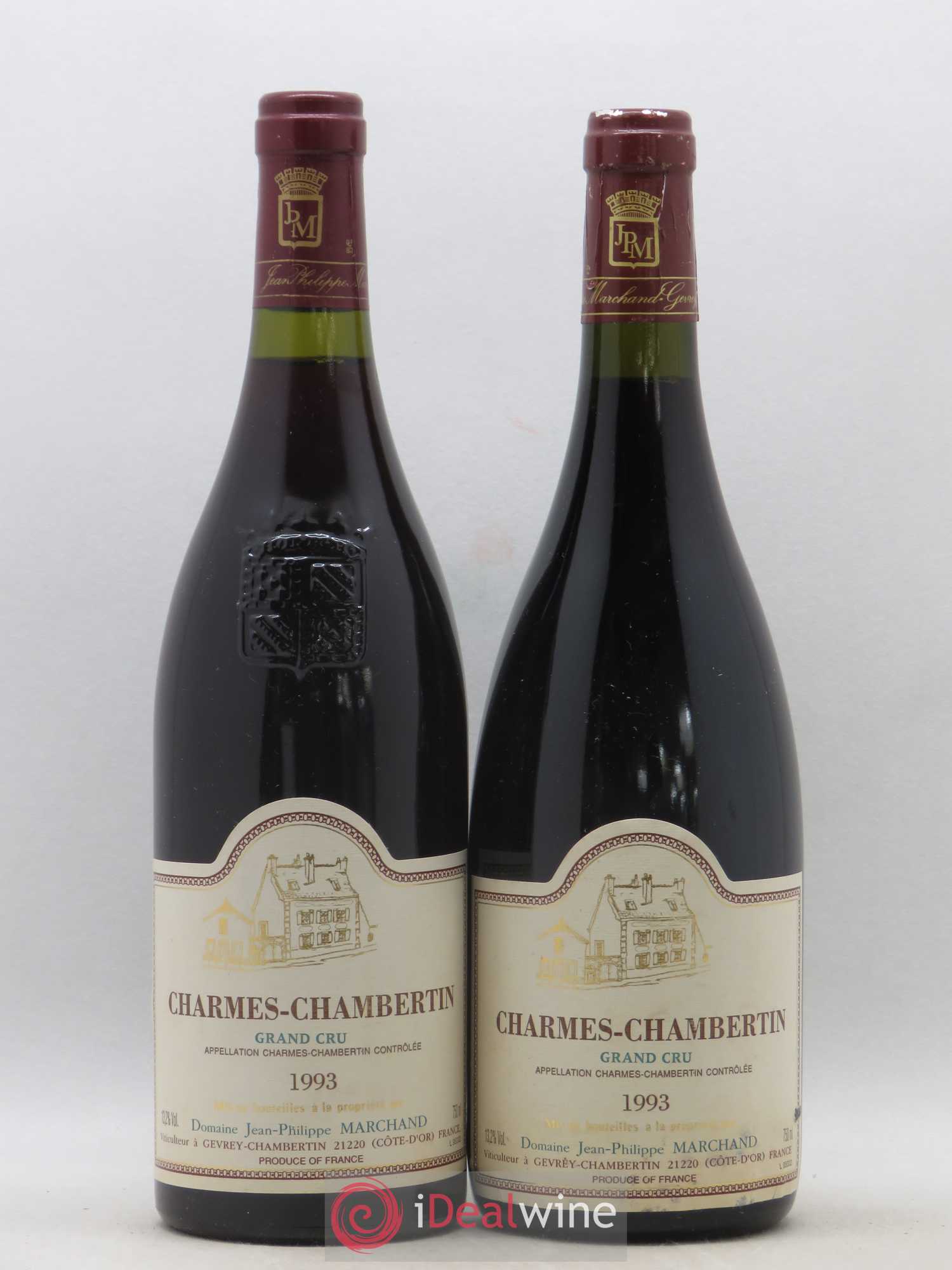 Charmes-Chambertin Grand Cru Jean Philippe Marchand 1993 - Lot de 2 bouteilles - 0