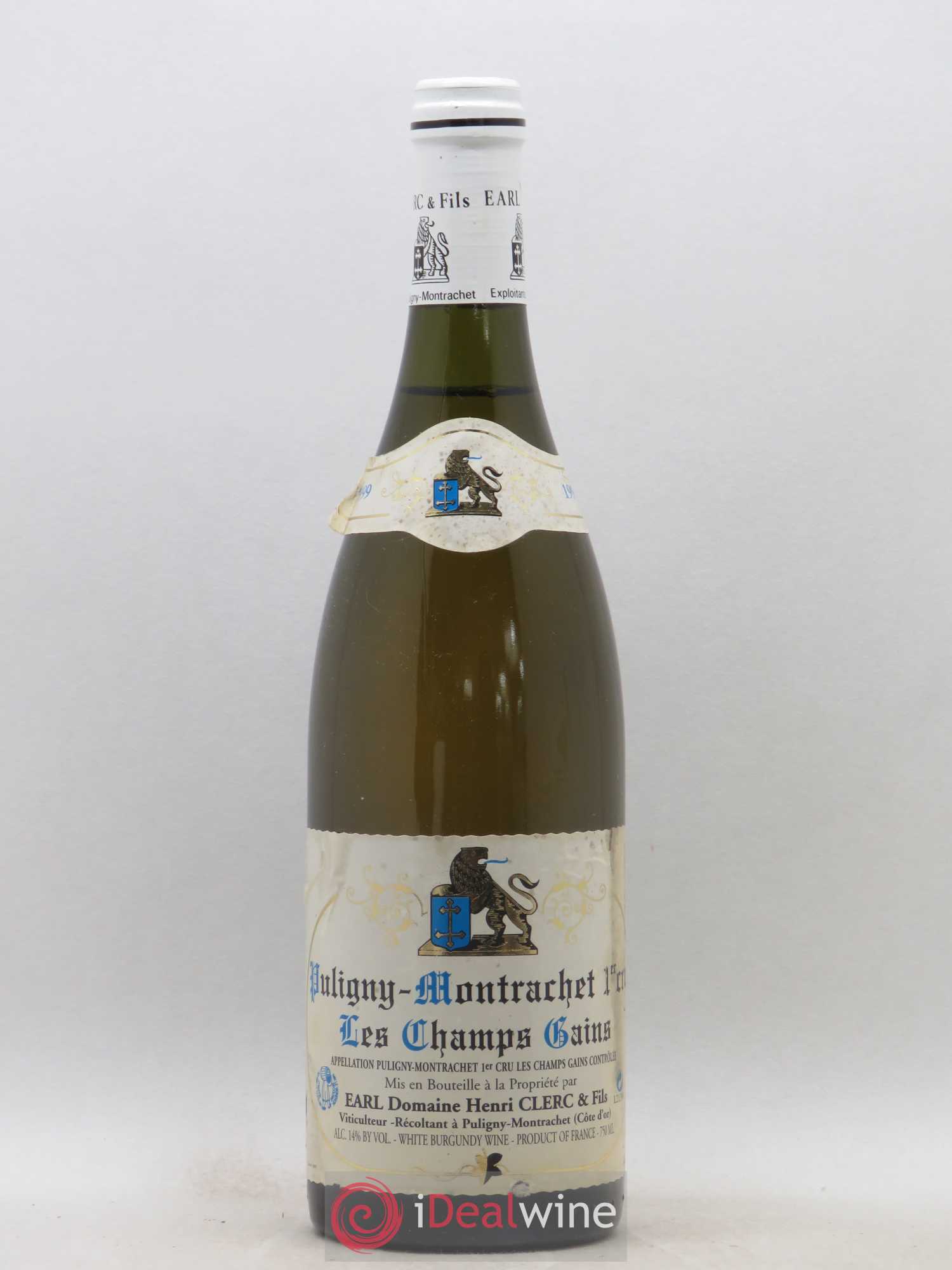 Puligny-Montrachet 1er Cru Les Champs Gains Henri Clerc 1999 - Posten von 1 Flasche - 0