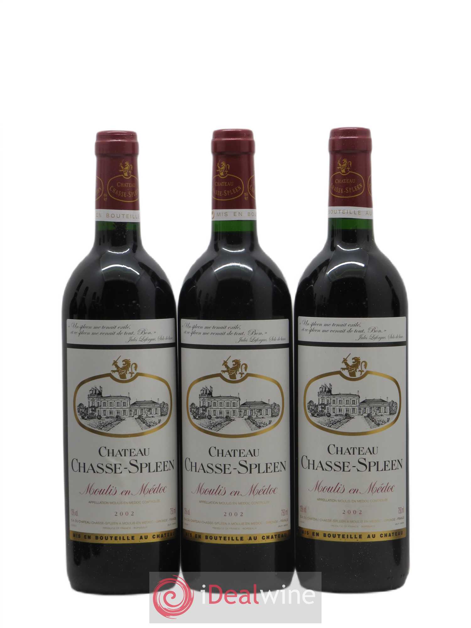 Château Chasse Spleen 2002 - Lot de 12 bouteilles - 2