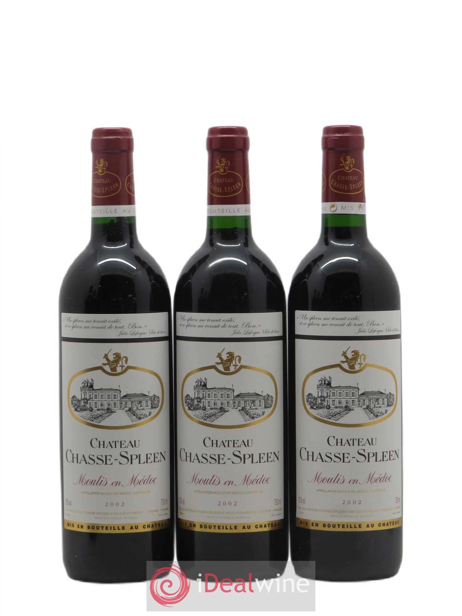 Château Chasse Spleen 2002 - Lot de 12 bouteilles - 3