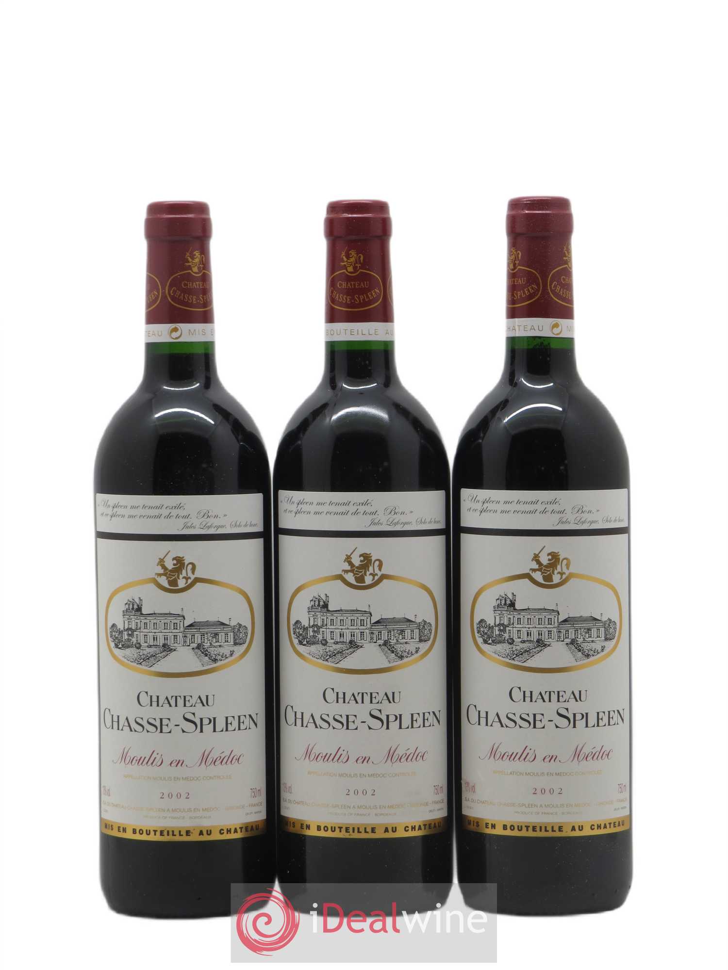 Château Chasse Spleen 2002 - Lot de 12 bouteilles - 4