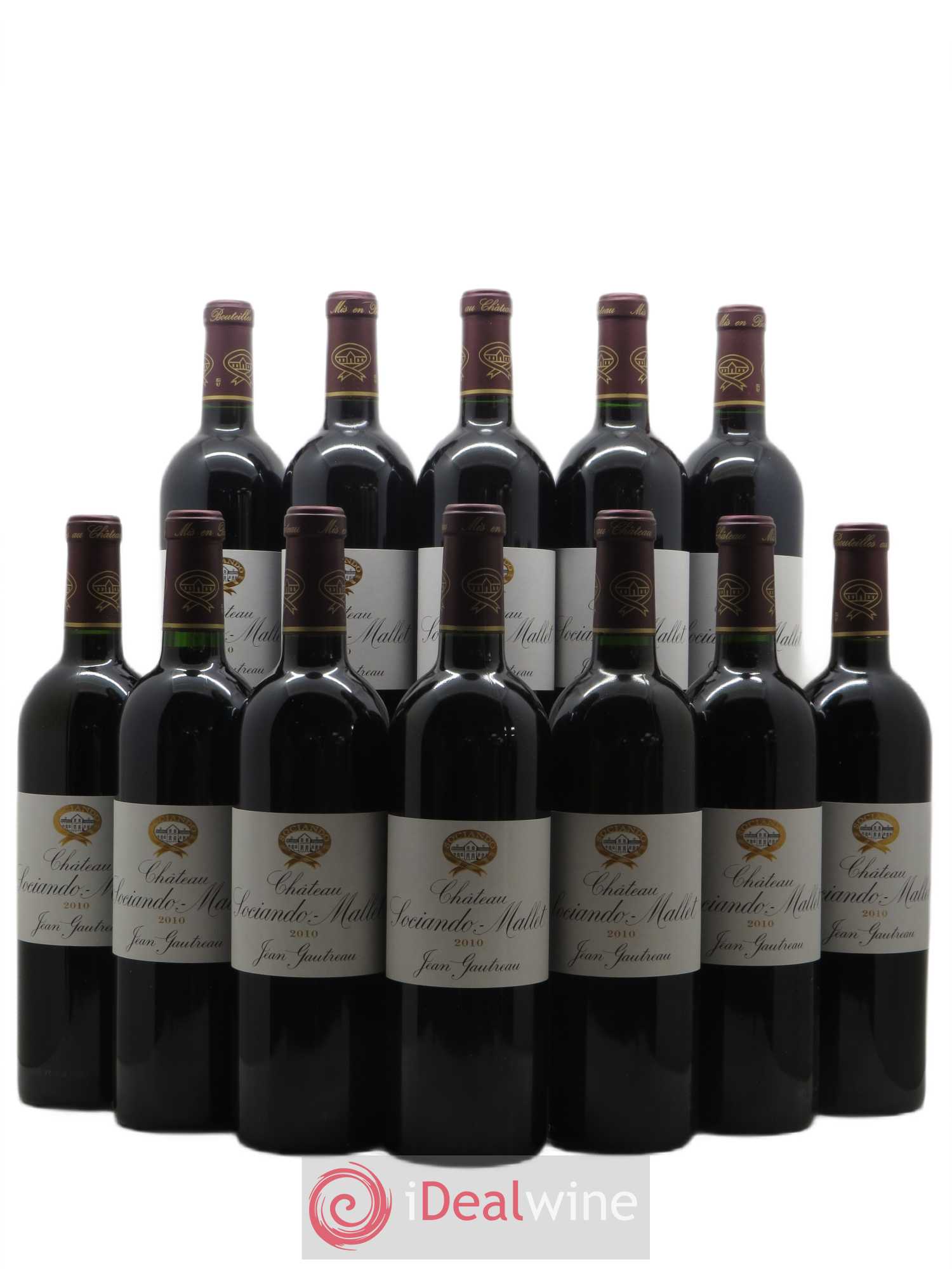 Château Sociando Mallet 2010 - Lot de 12 bouteilles - 0
