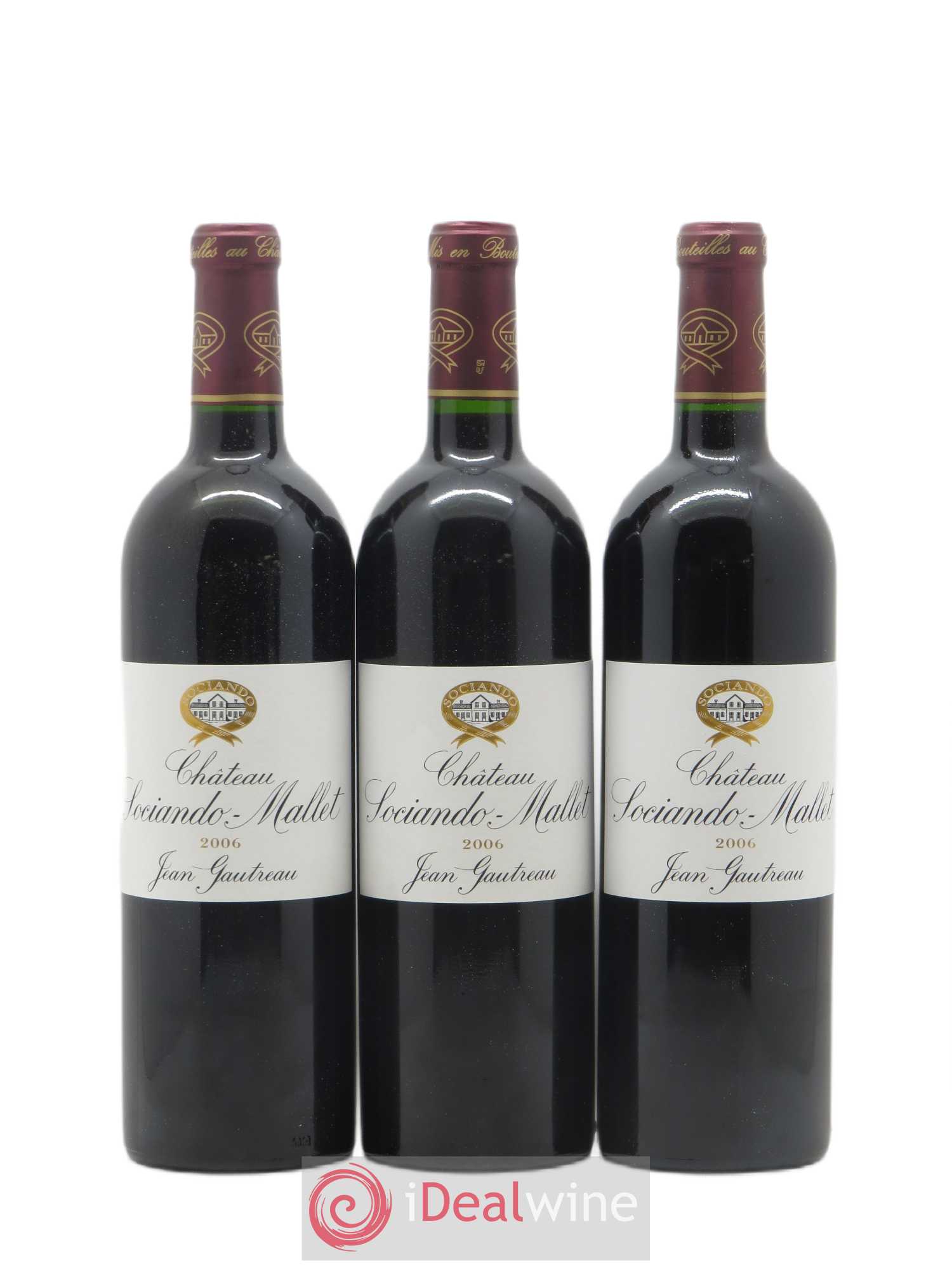 Château Sociando Mallet 2006 - Lot de 12 bouteilles - 1