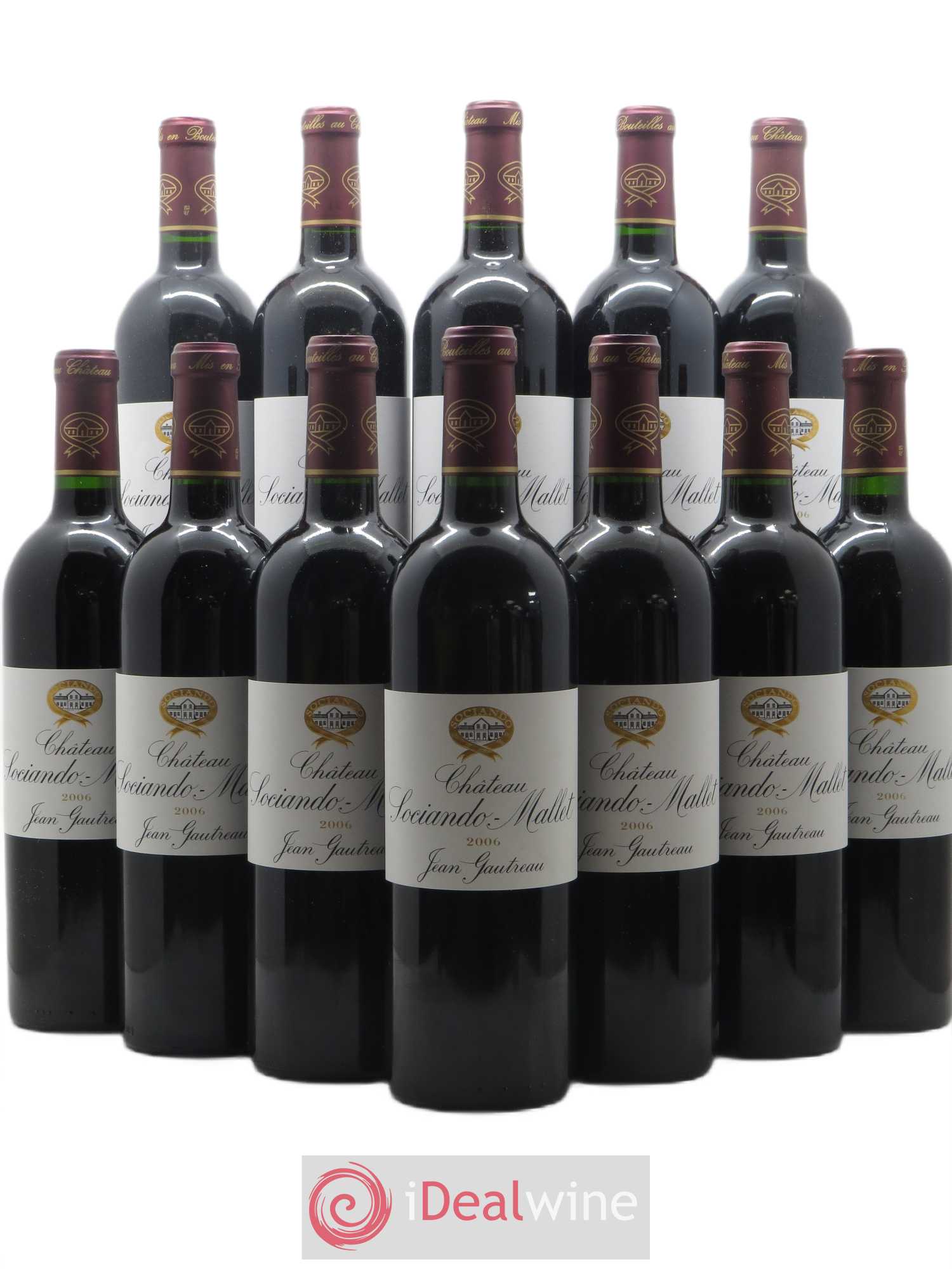 Château Sociando Mallet 2006 - Lot de 12 bouteilles - 0
