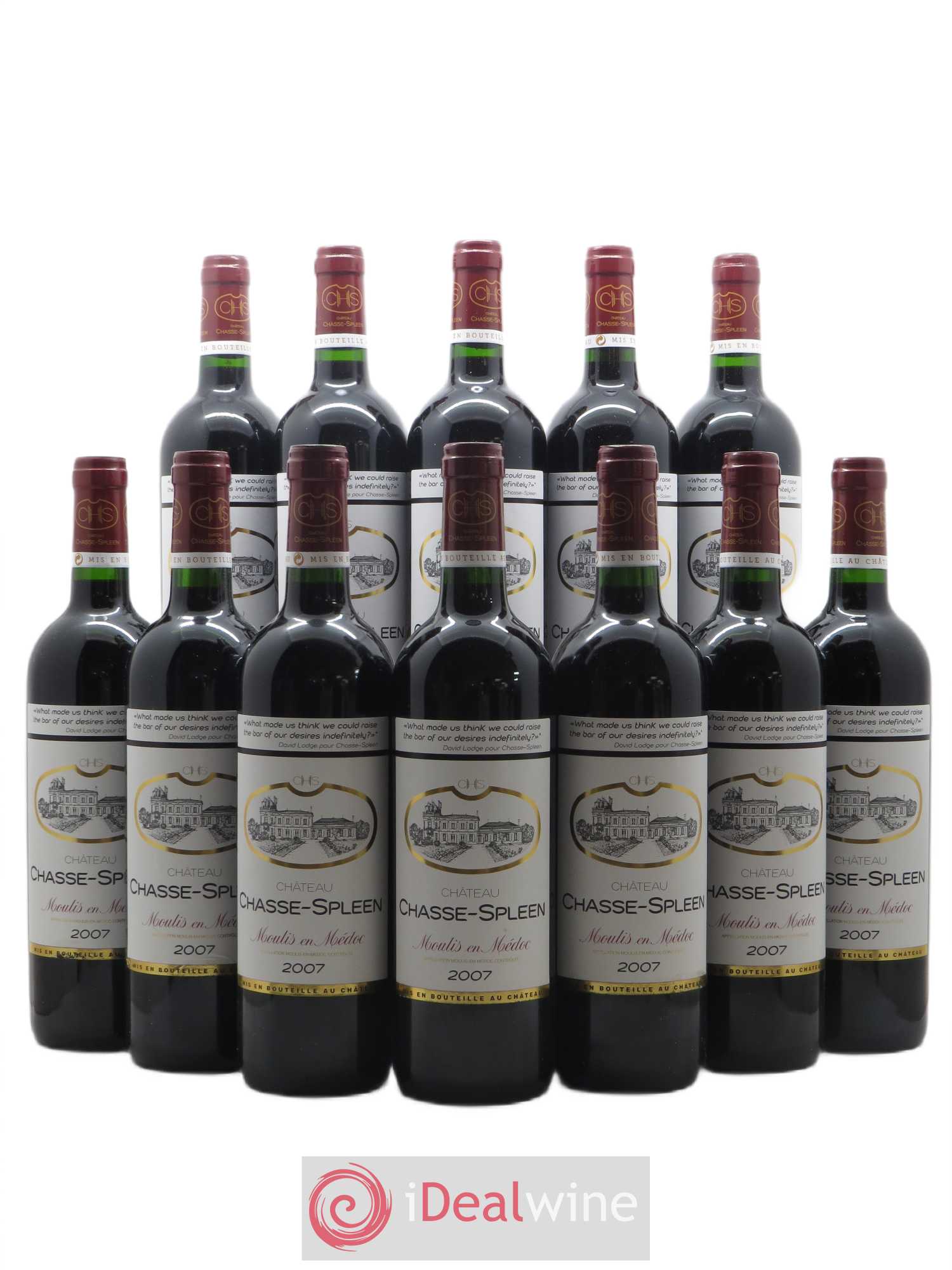 Château Chasse Spleen 2007 - Lot de 12 bouteilles - 0