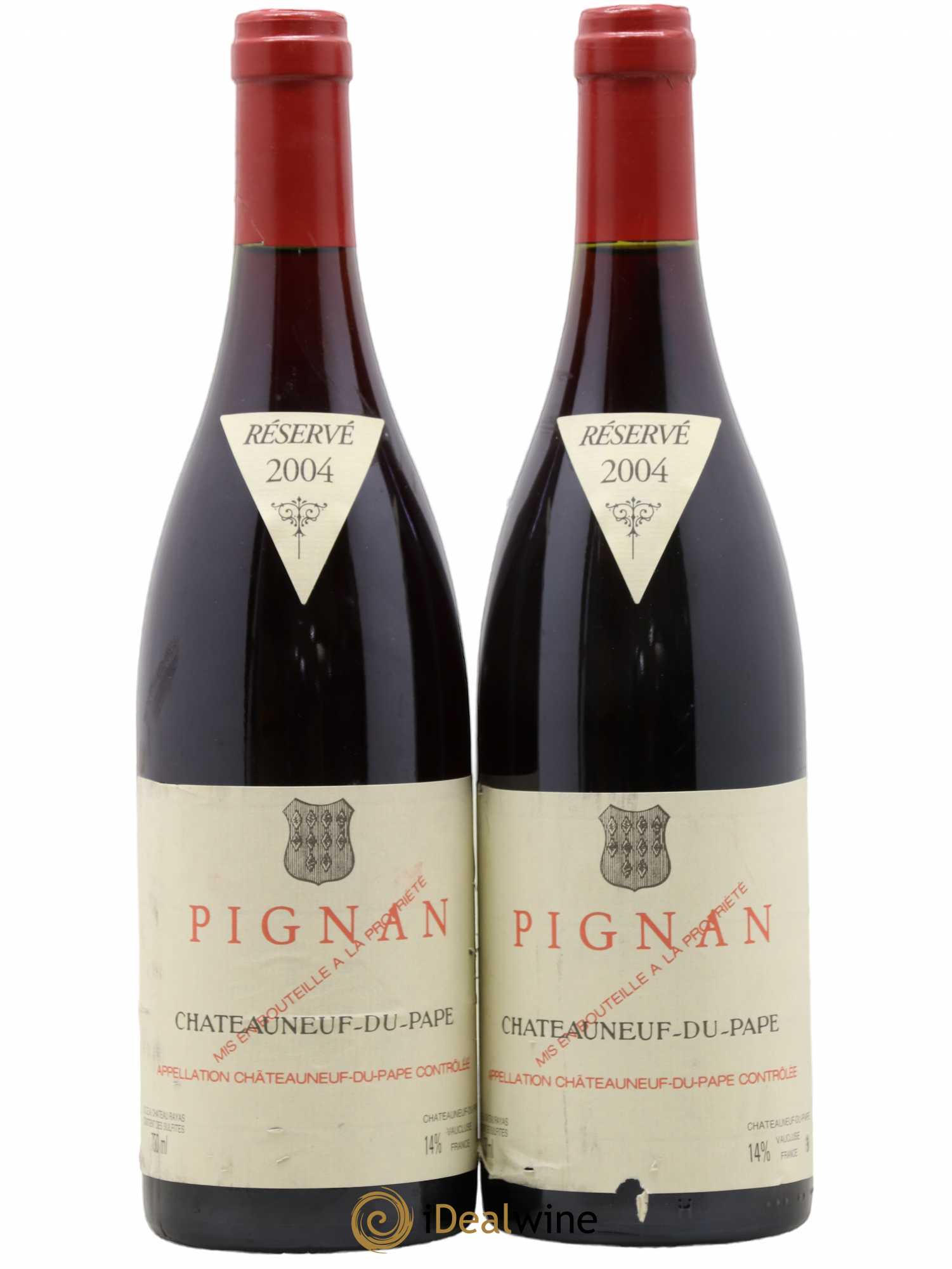 Châteauneuf-du-Pape Pignan Emmanuel Reynaud 2004 - Lot de 2 bouteilles - 0